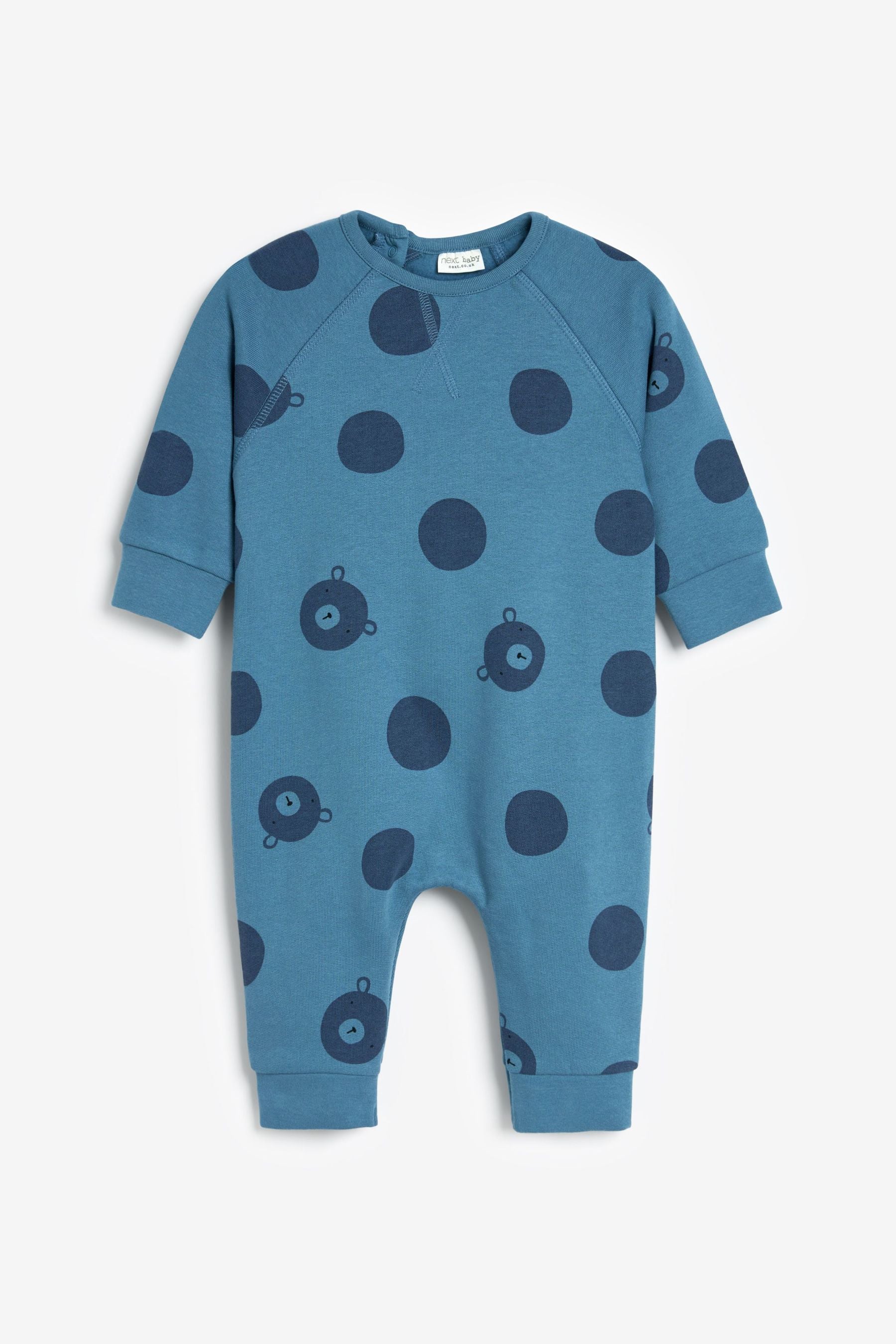 Blue Baby Spot Romper (0mths-2yrs)