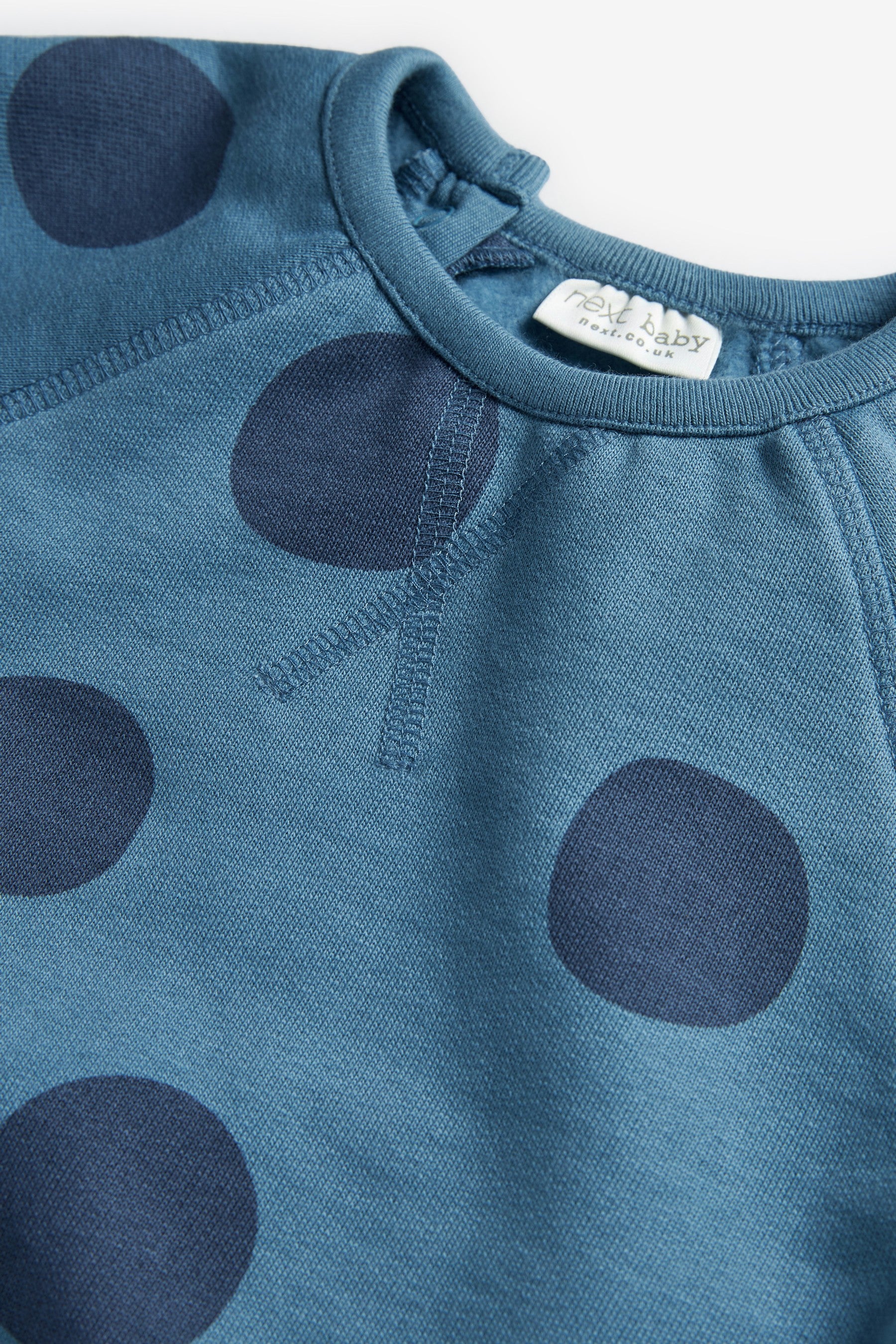 Blue Baby Spot Romper (0mths-2yrs)