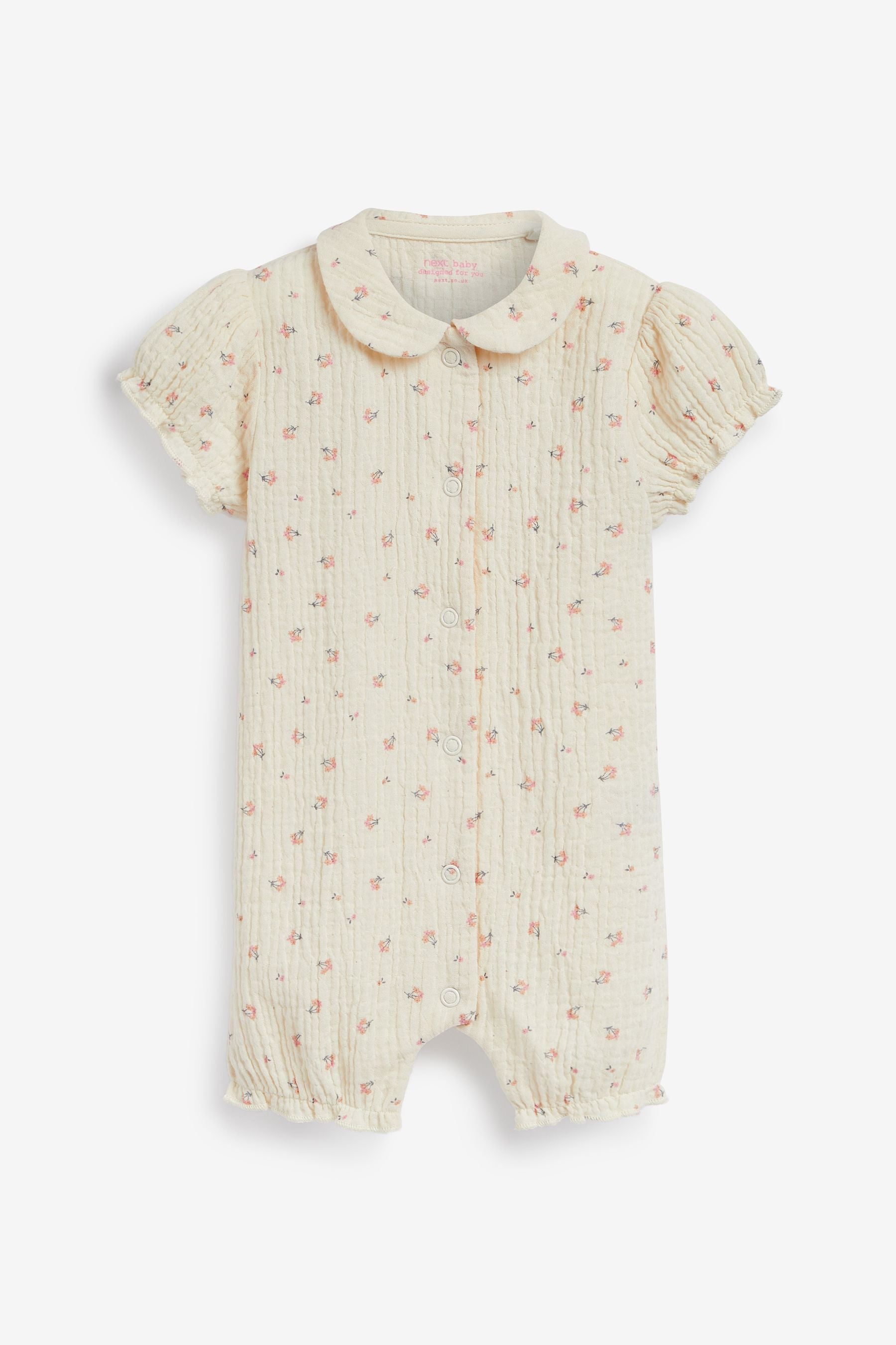 Cream/Red With Bonnet Pyjama Romper (0mths-3yrs)