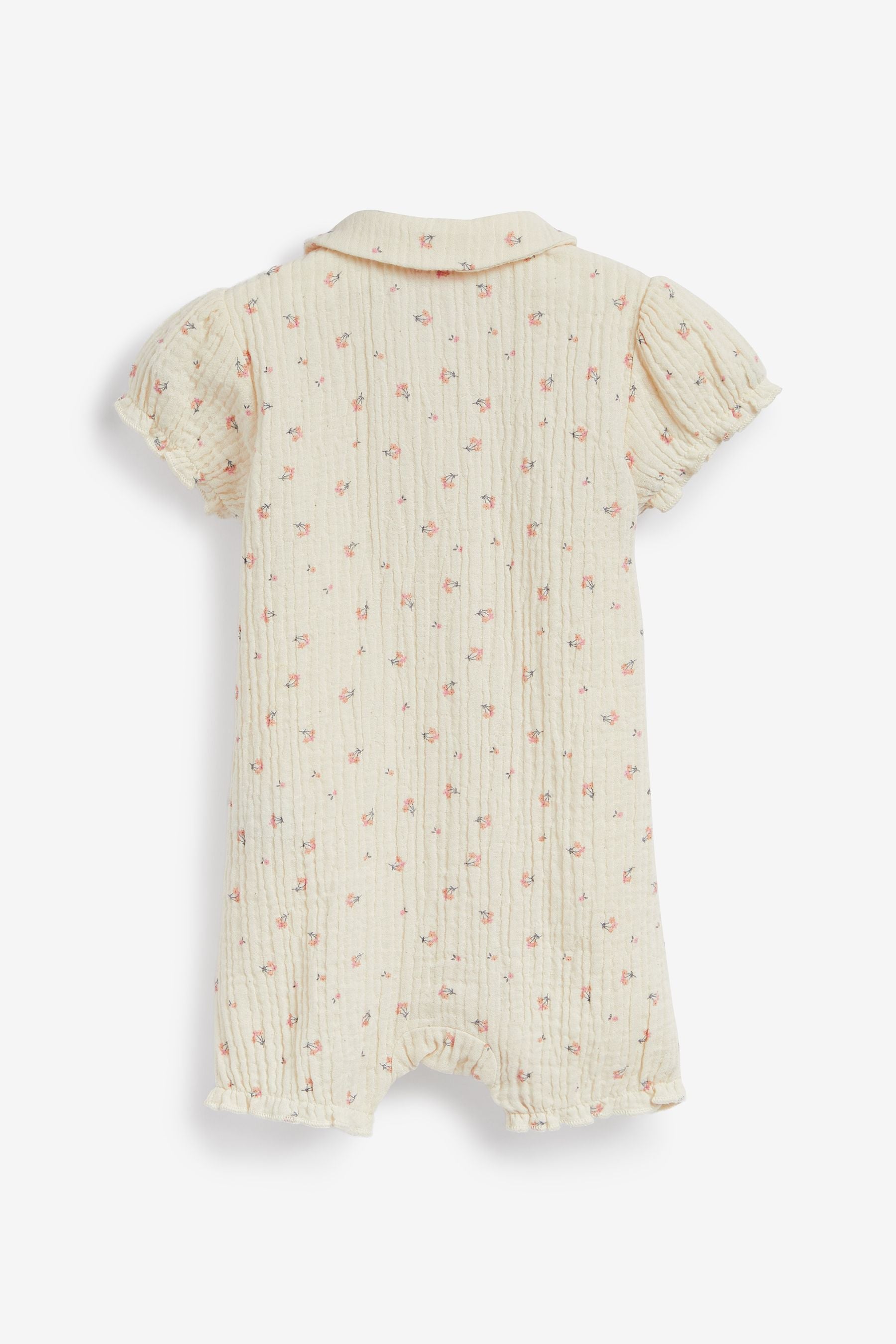 Cream/Red With Bonnet Pyjama Romper (0mths-3yrs)