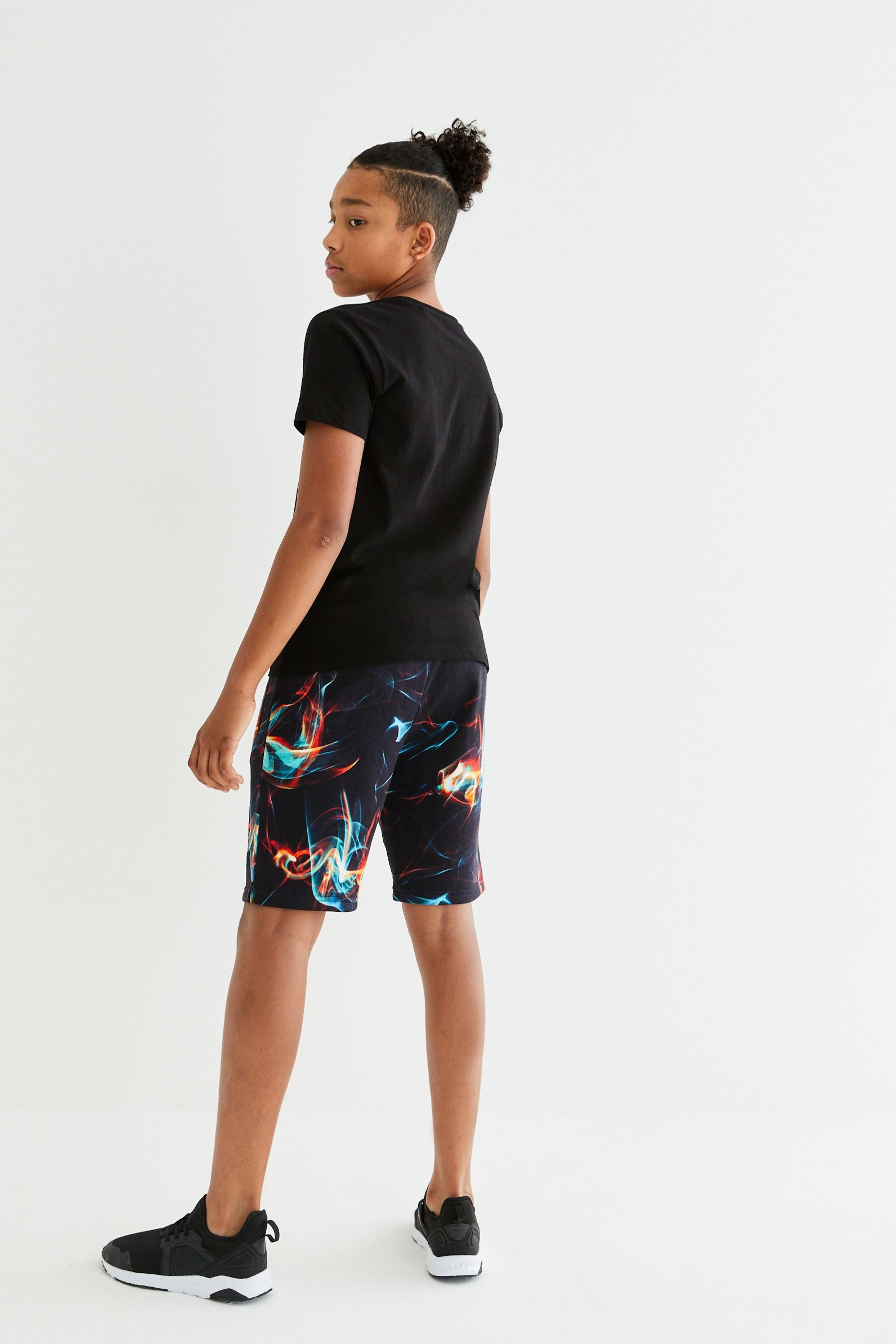 Black Shorts Digital Print (3-16yrs)