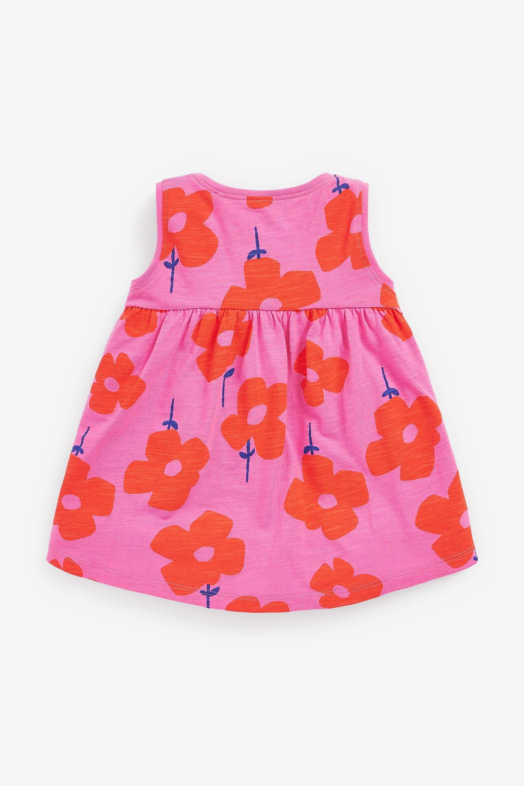 Pink/Red Floral Peplum Vest (3mths-7yrs)