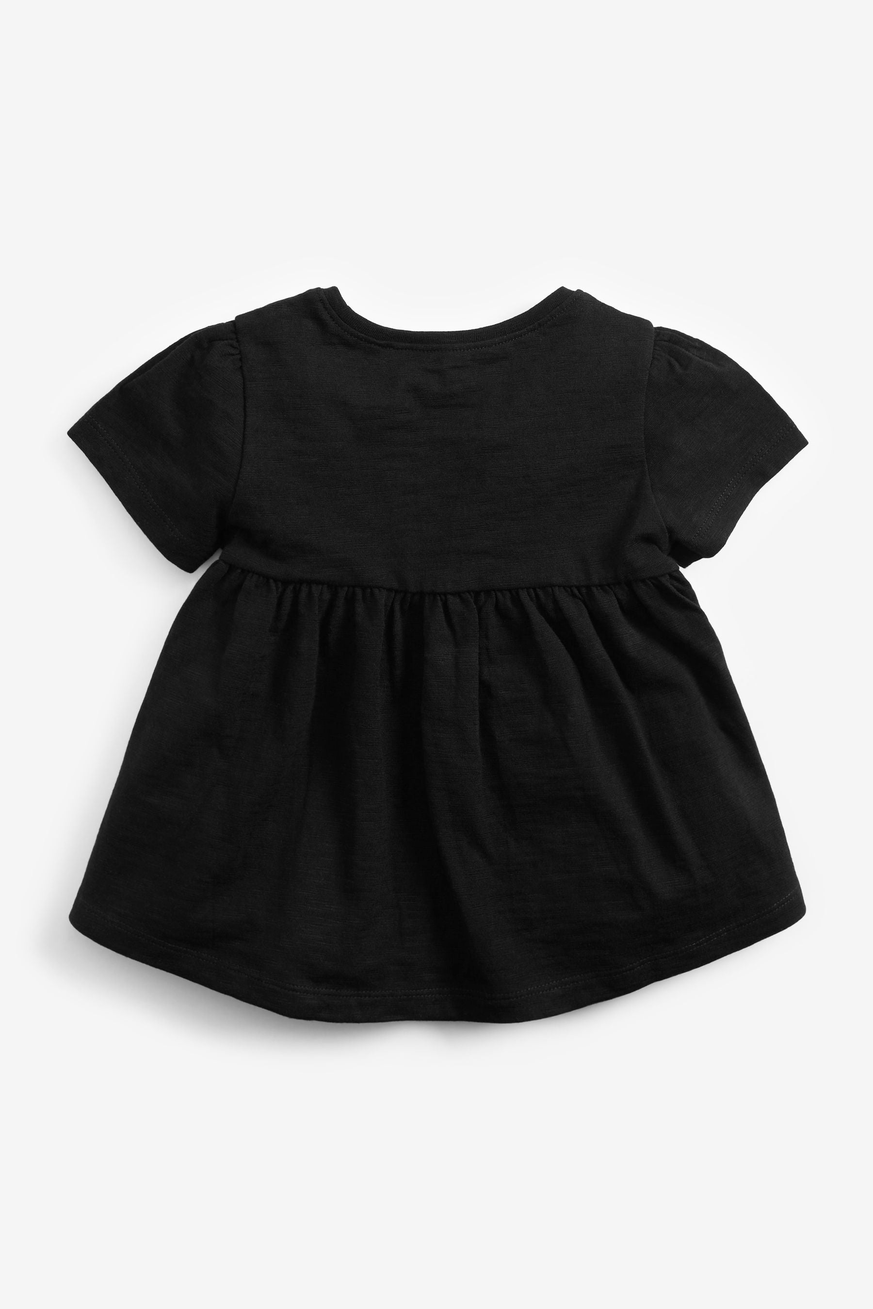 Black Cotton T-Shirt (3mths-7yrs)