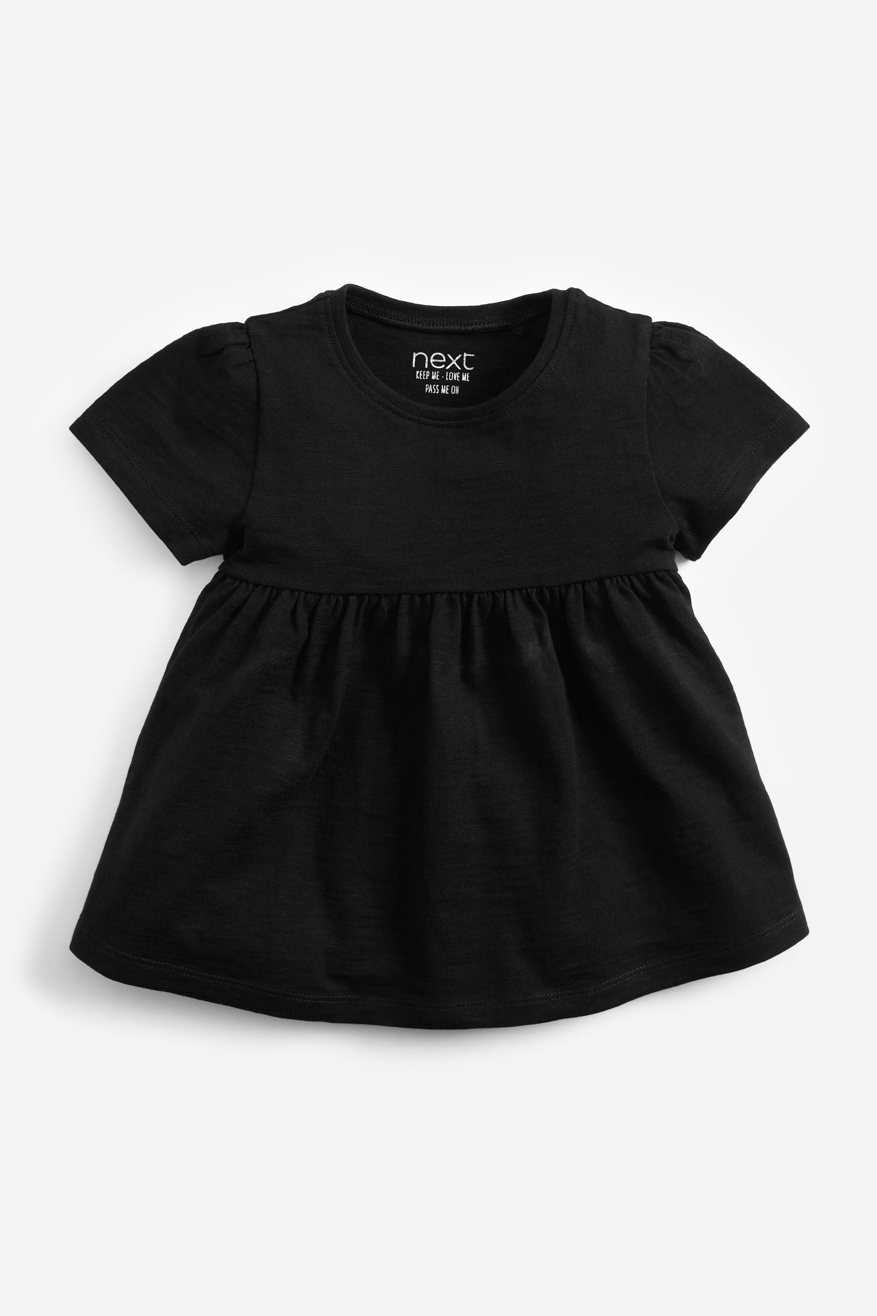 Black Cotton T-Shirt (3mths-7yrs)