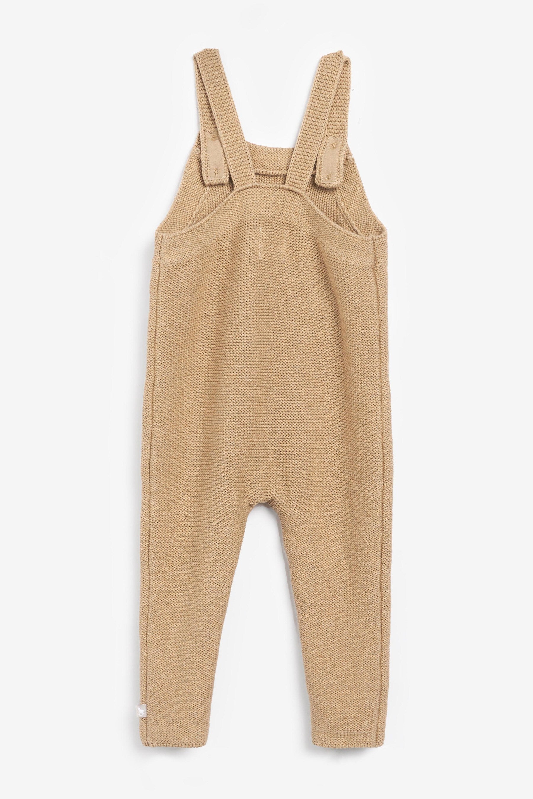 Caramel The Little Tailor Knitted Baby Dungarees