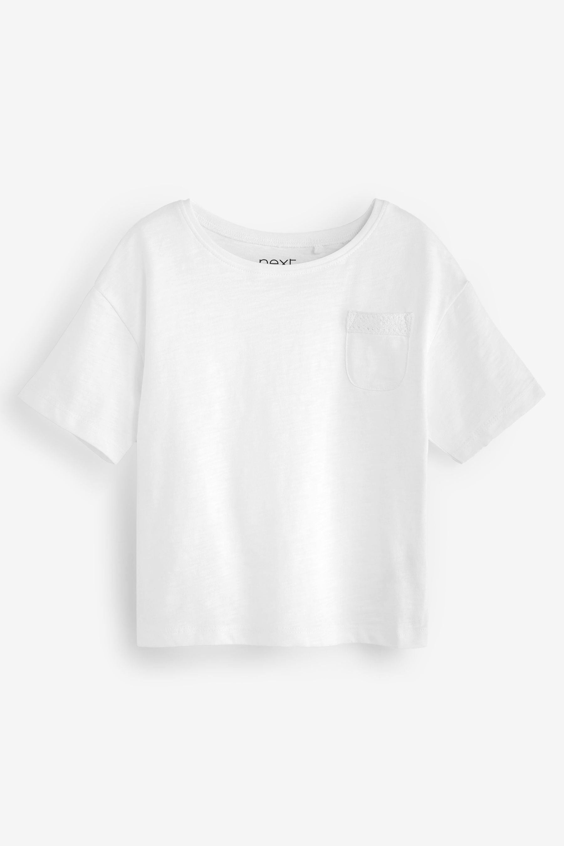 White 3 Pack Short Sleeve Cotton T-Shirts (3mths-7yrs)