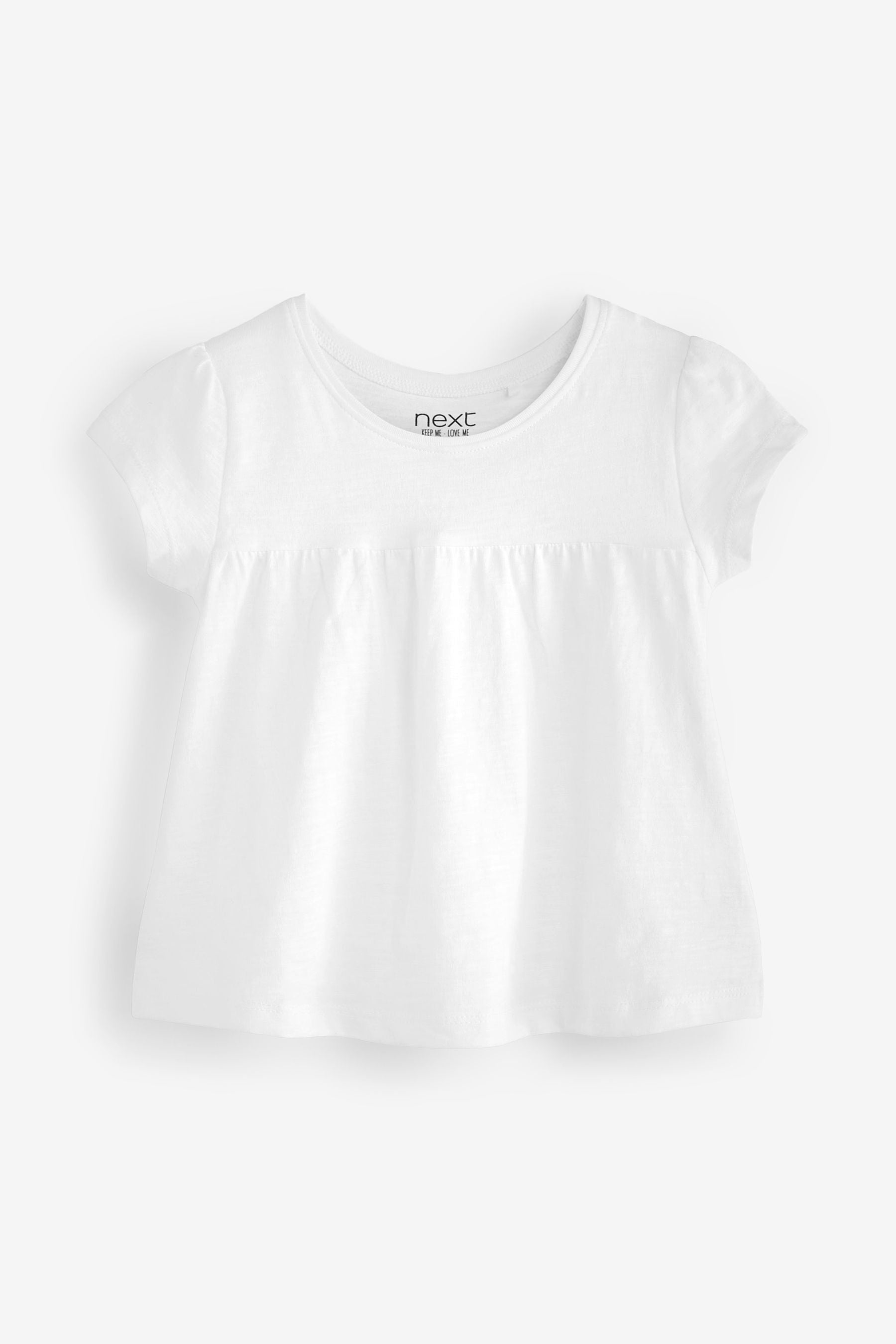 White 3 Pack Short Sleeve Cotton T-Shirts (3mths-7yrs)