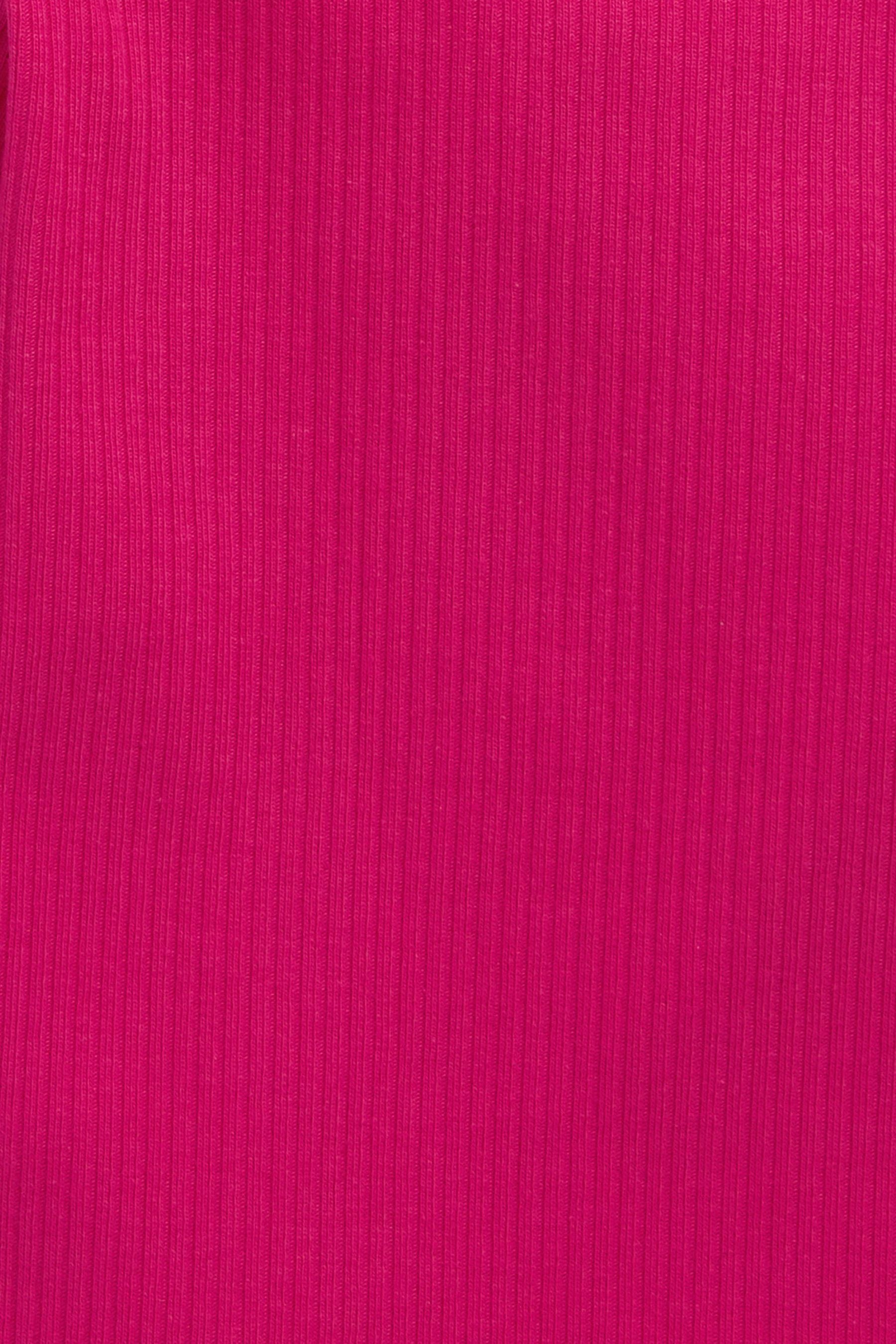 Hot Pink Long Sleeve Rib T-Shirt (3mths-7yrs)