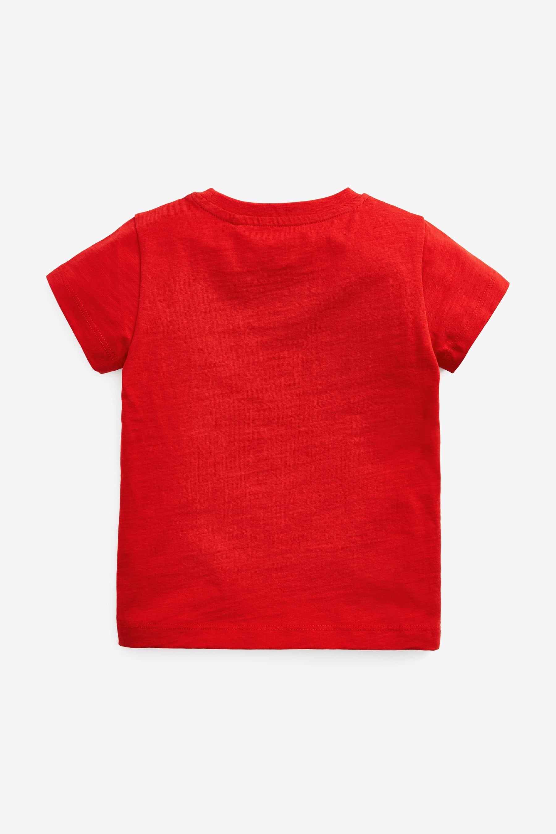 Red Short Sleeve Plain T-Shirt (3mths-7yrs)