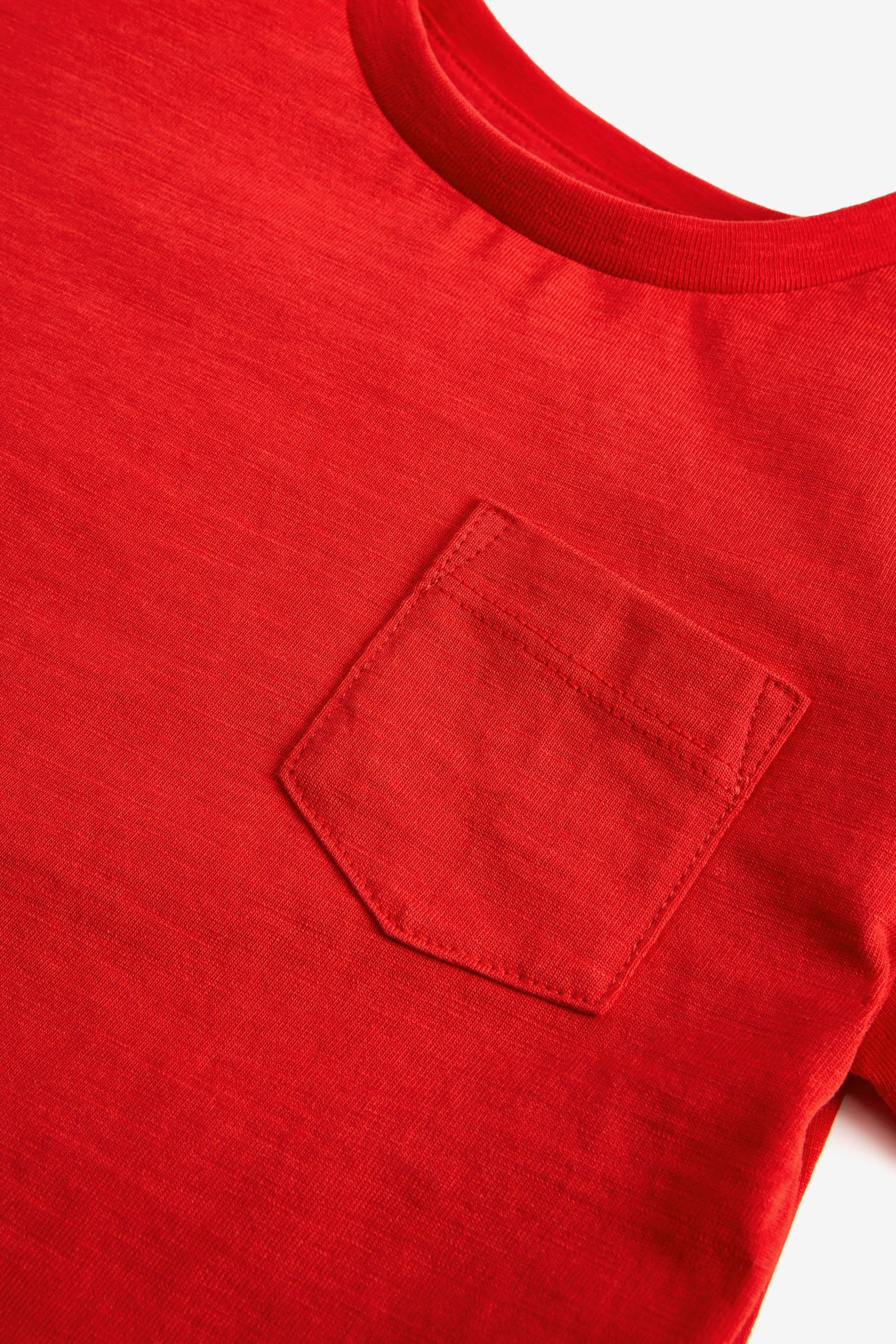 Red Short Sleeve Plain T-Shirt (3mths-7yrs)