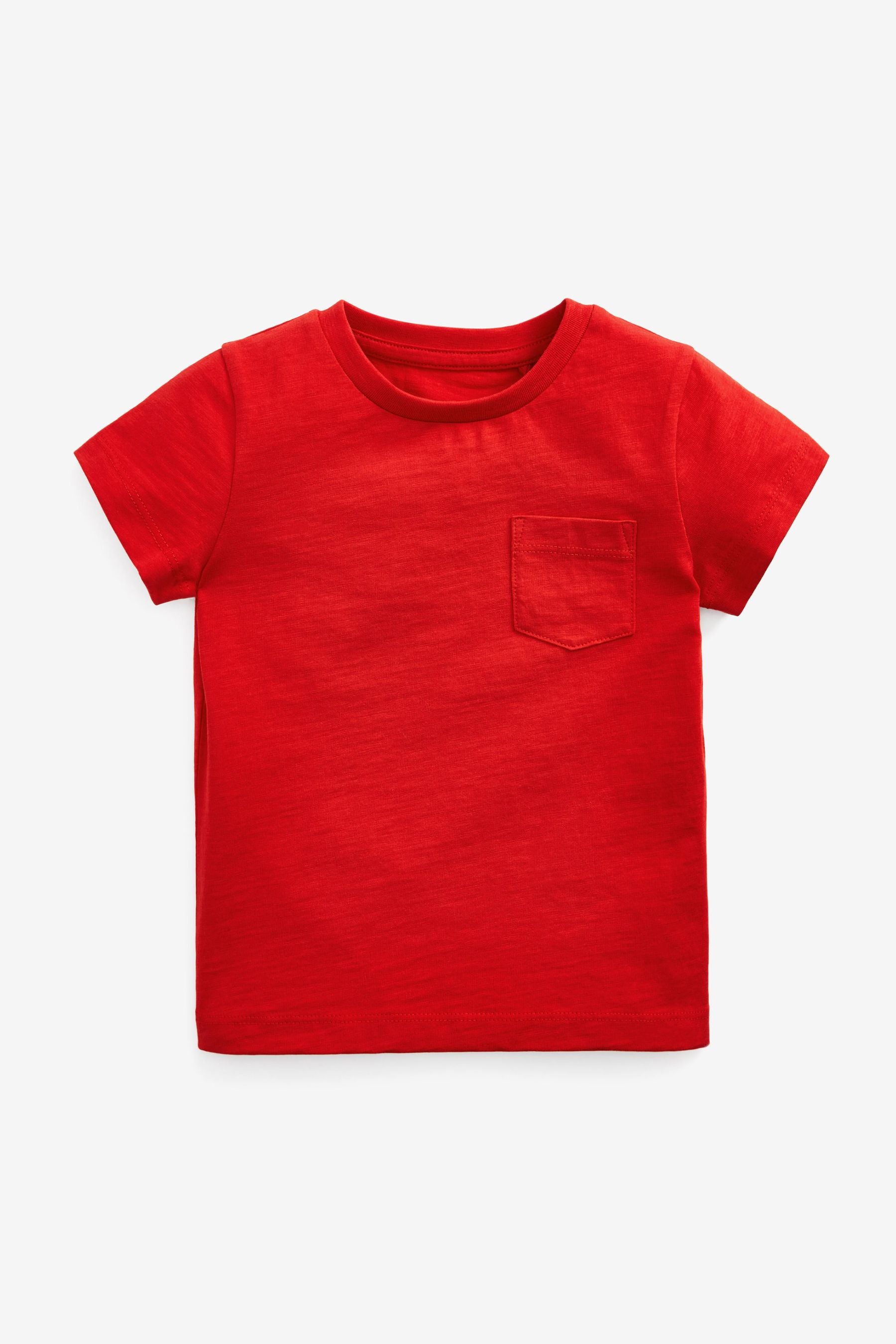 Red Short Sleeve Plain T-Shirt (3mths-7yrs)