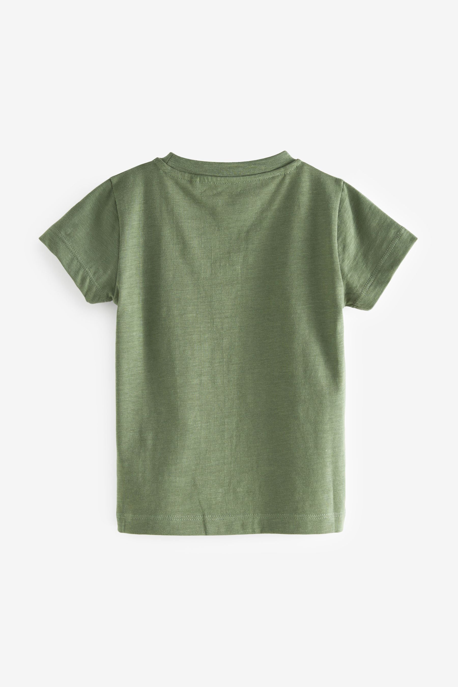 Green/Orange 3 Pack Plain T-Shirts (3mths-7yrs)