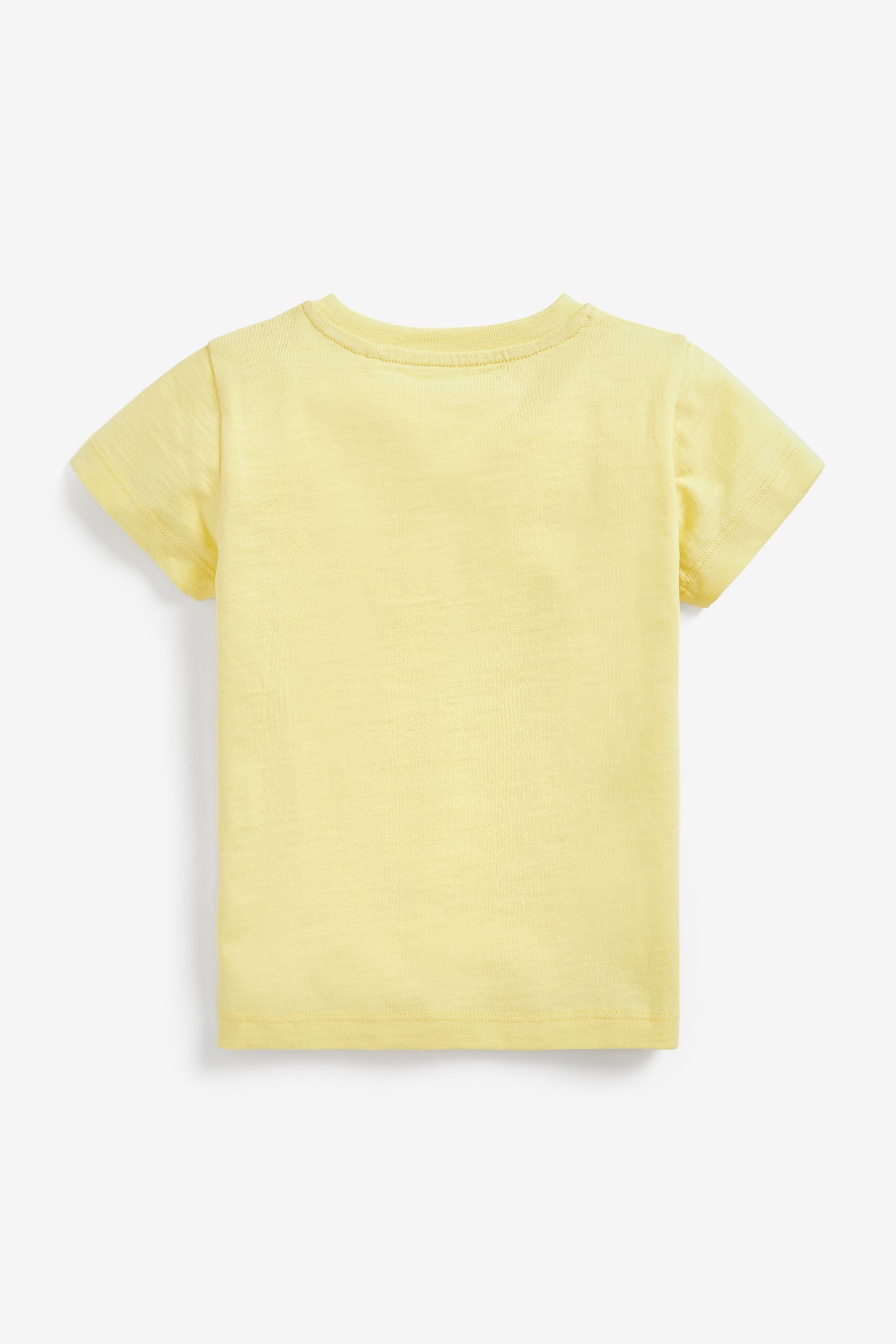 Lemon Yellow Short Sleeve Plain T-Shirt (3mths-7yrs)