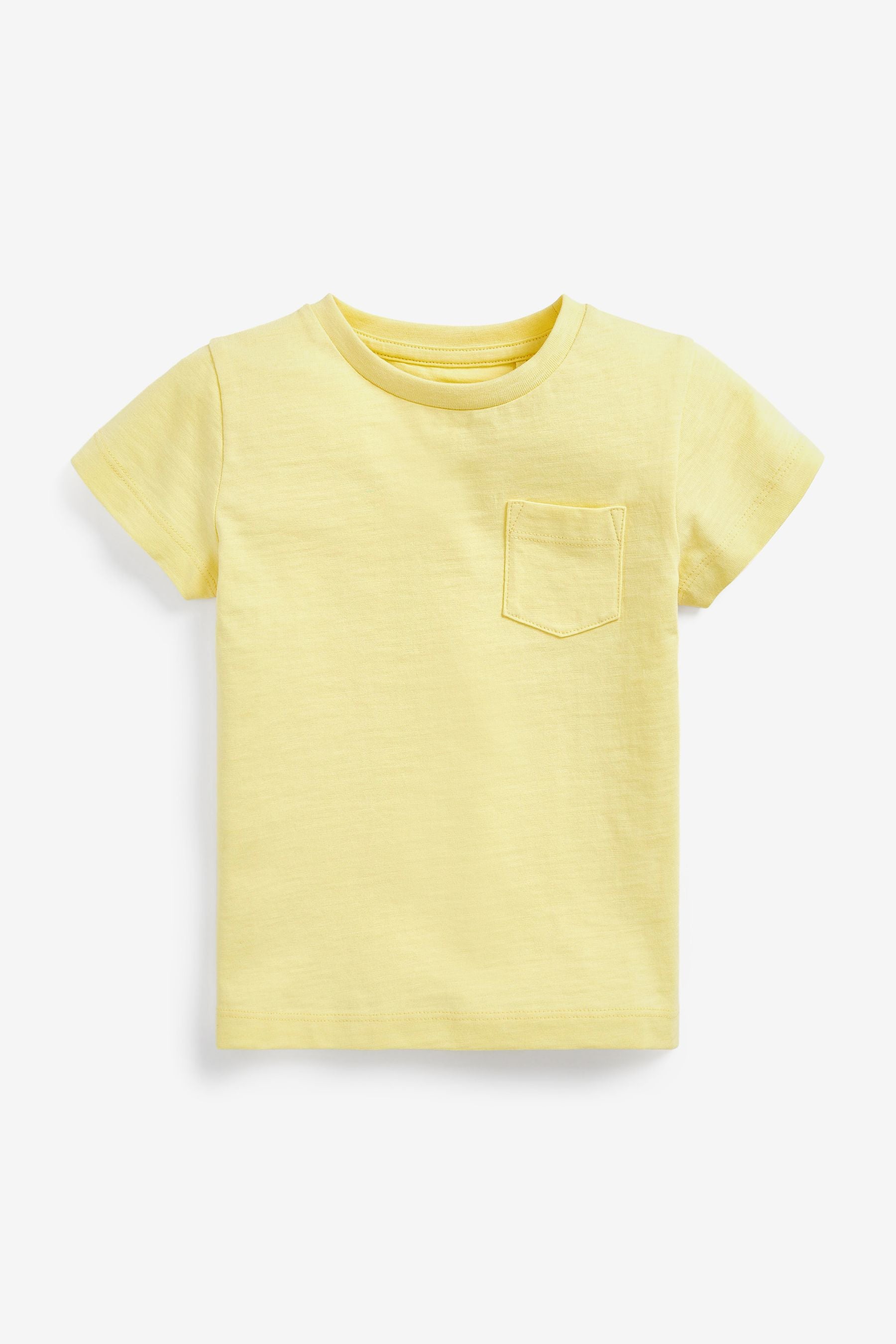 Lemon Yellow Short Sleeve Plain T-Shirt (3mths-7yrs)