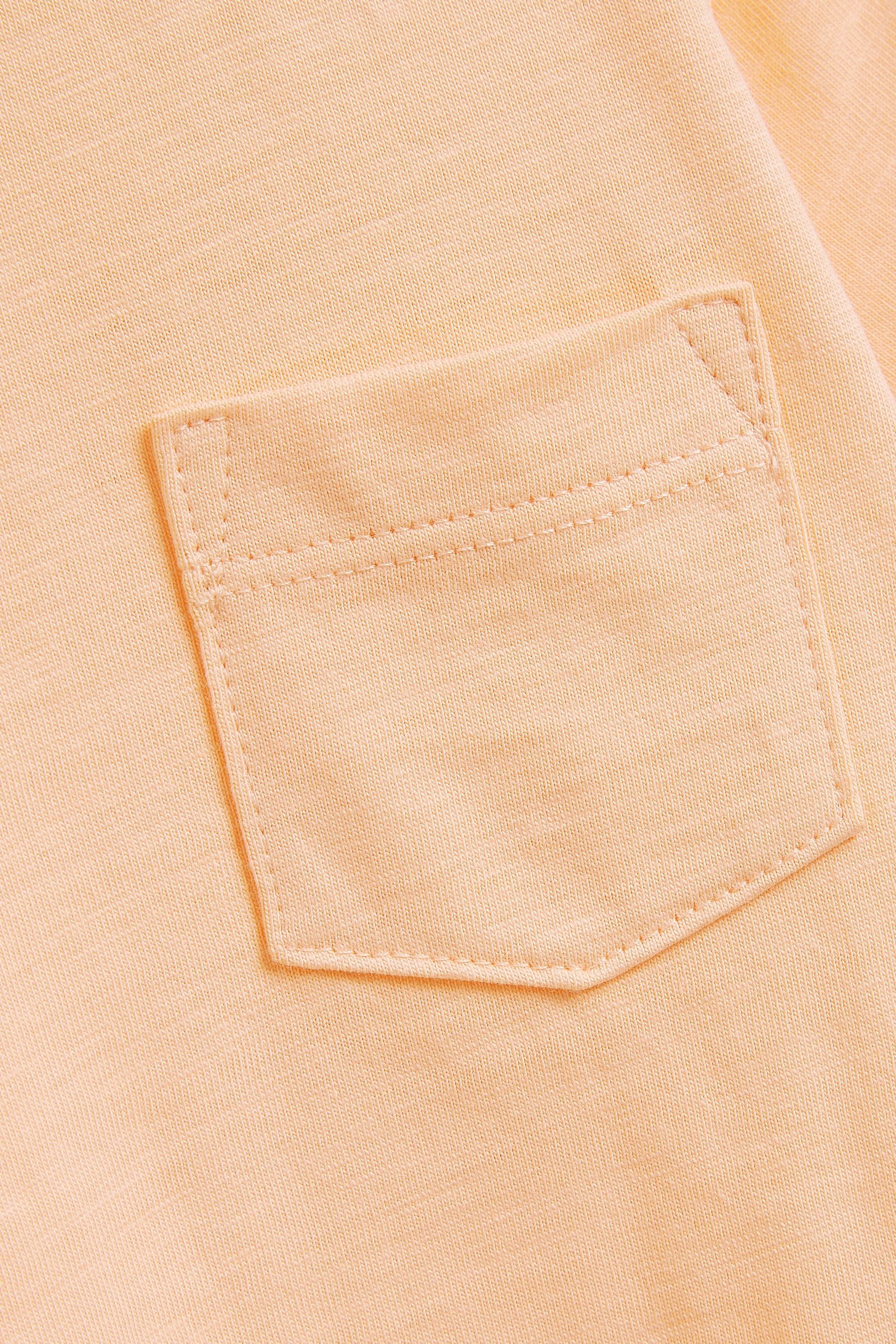 Peach Orange Short Sleeve Plain T-Shirt (3mths-7yrs)