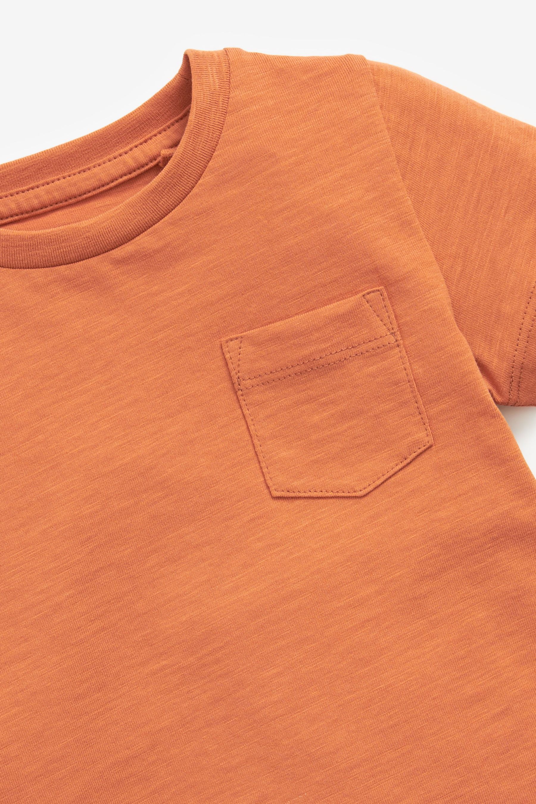 Rust Orange Short Sleeve Plain T-Shirt (3mths-7yrs)