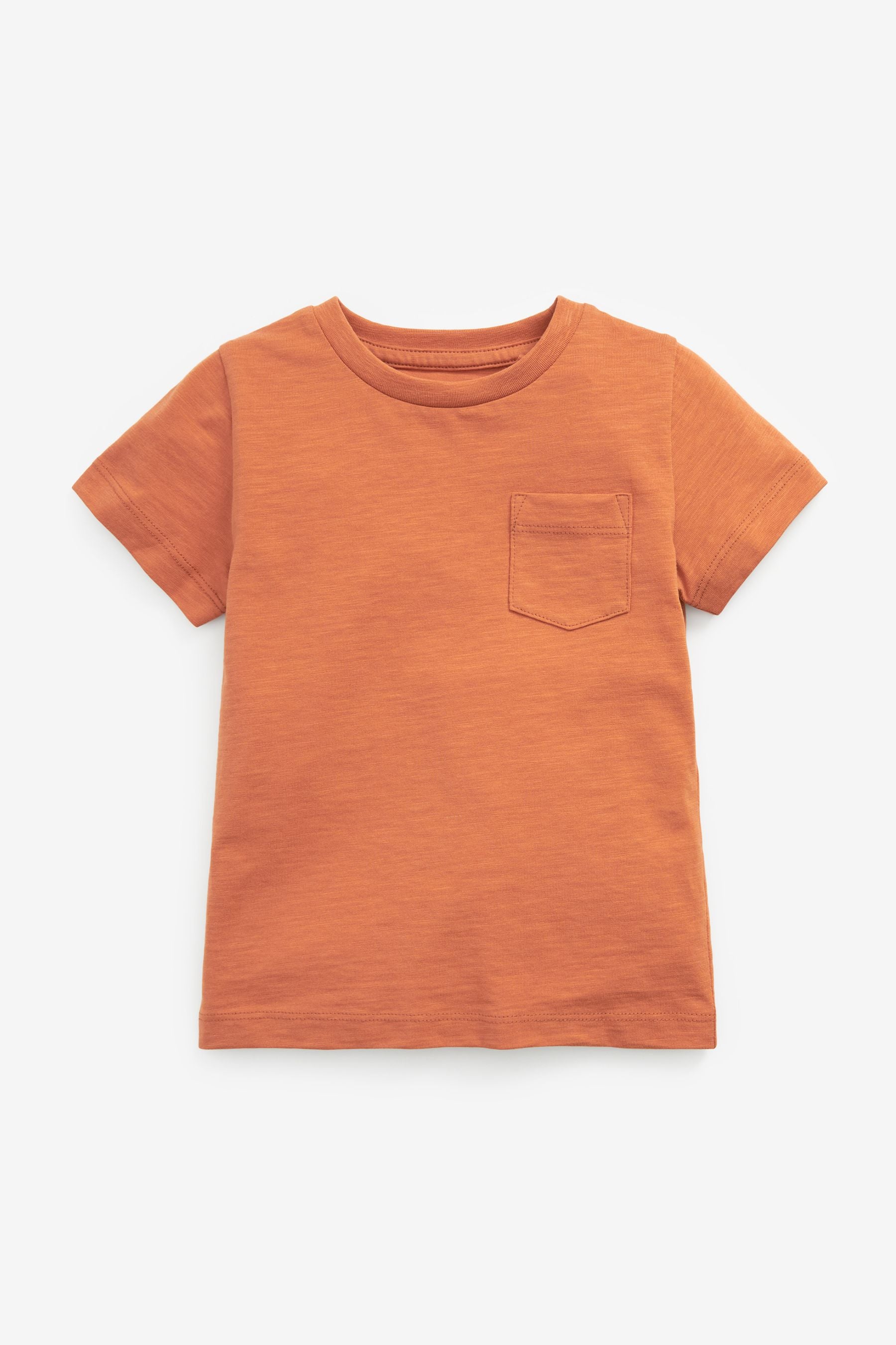 Rust Orange Short Sleeve Plain T-Shirt (3mths-7yrs)