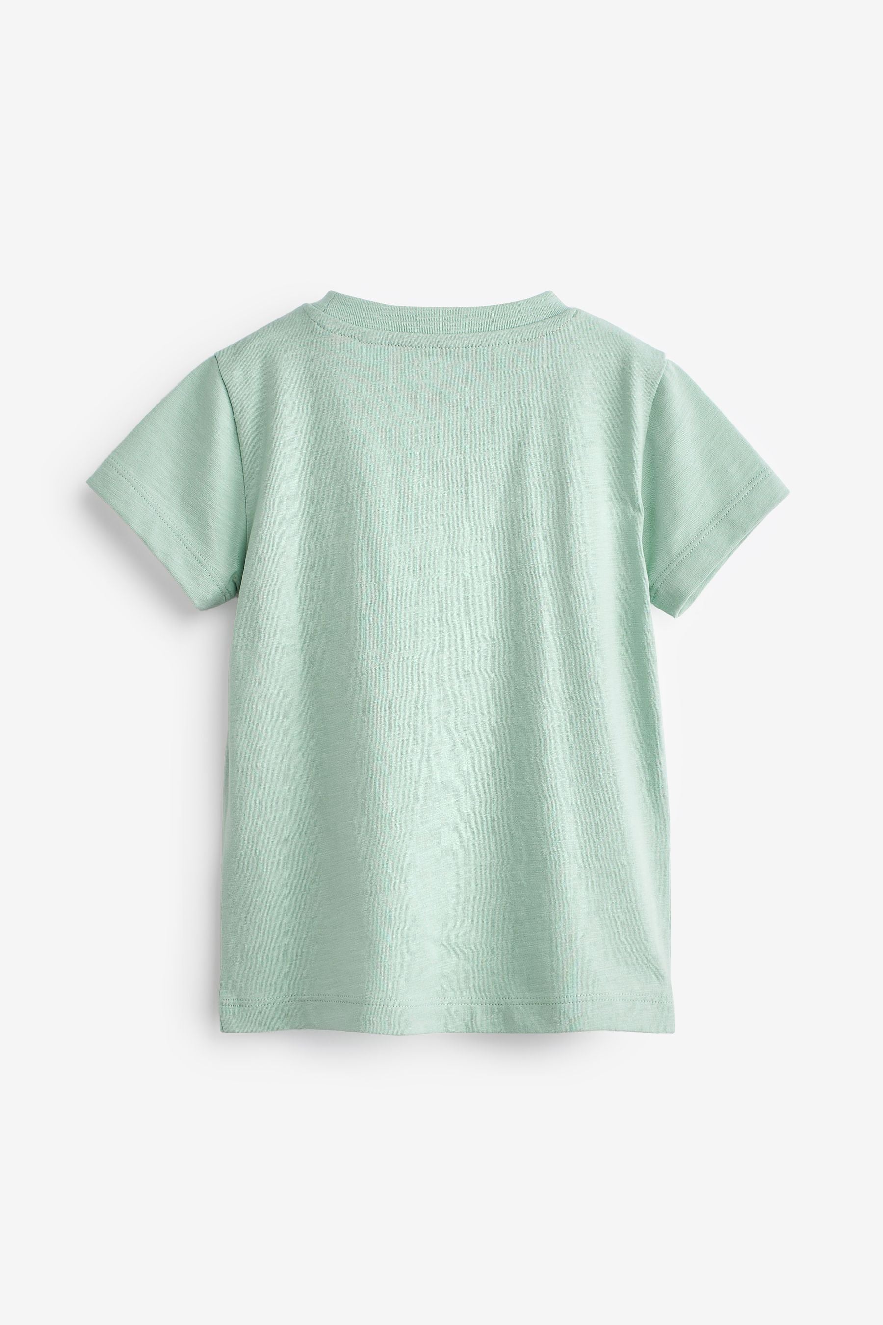 Pale Blue Short Sleeve Plain T-Shirt (3mths-7yrs)