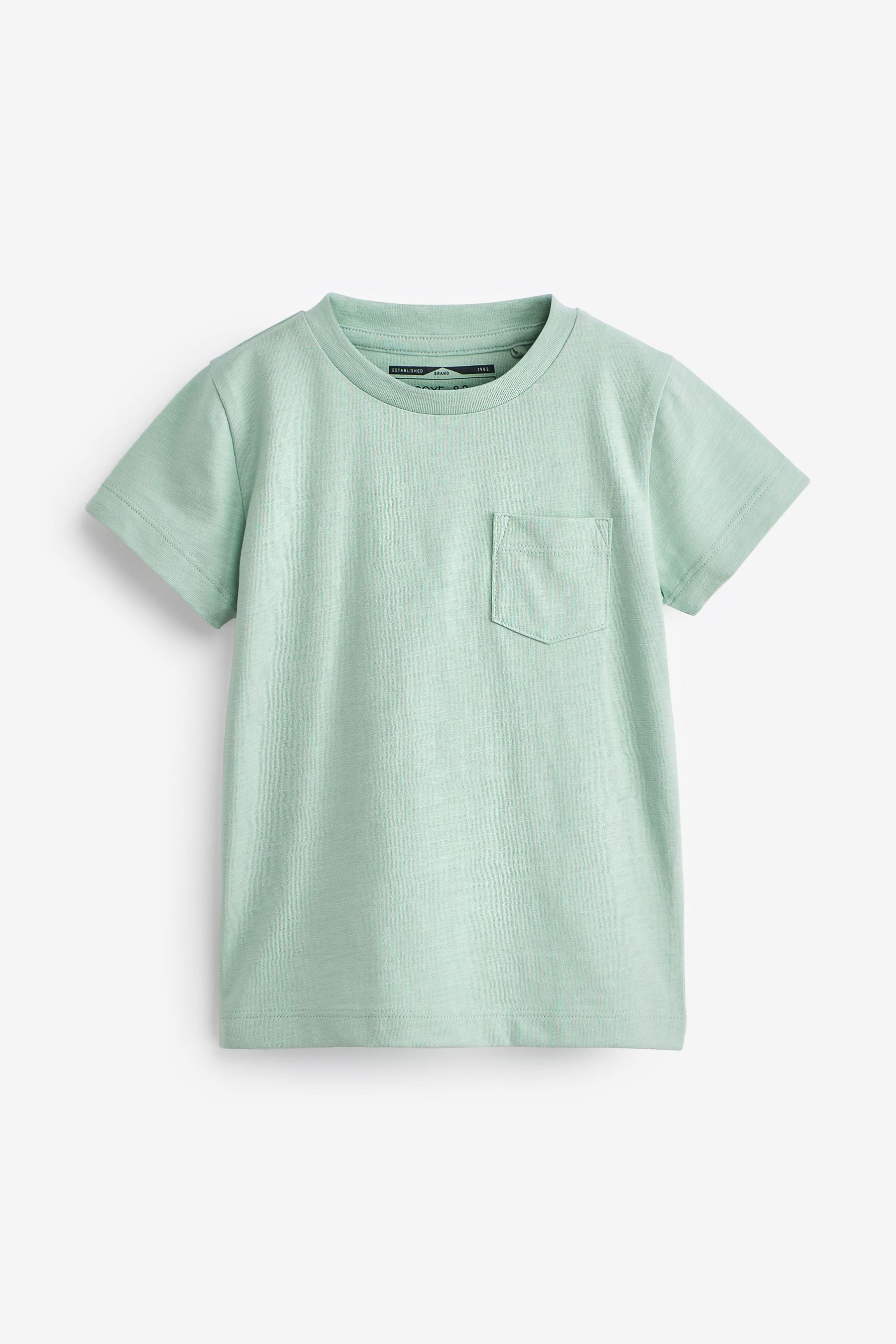 Pale Blue Short Sleeve Plain T-Shirt (3mths-7yrs)