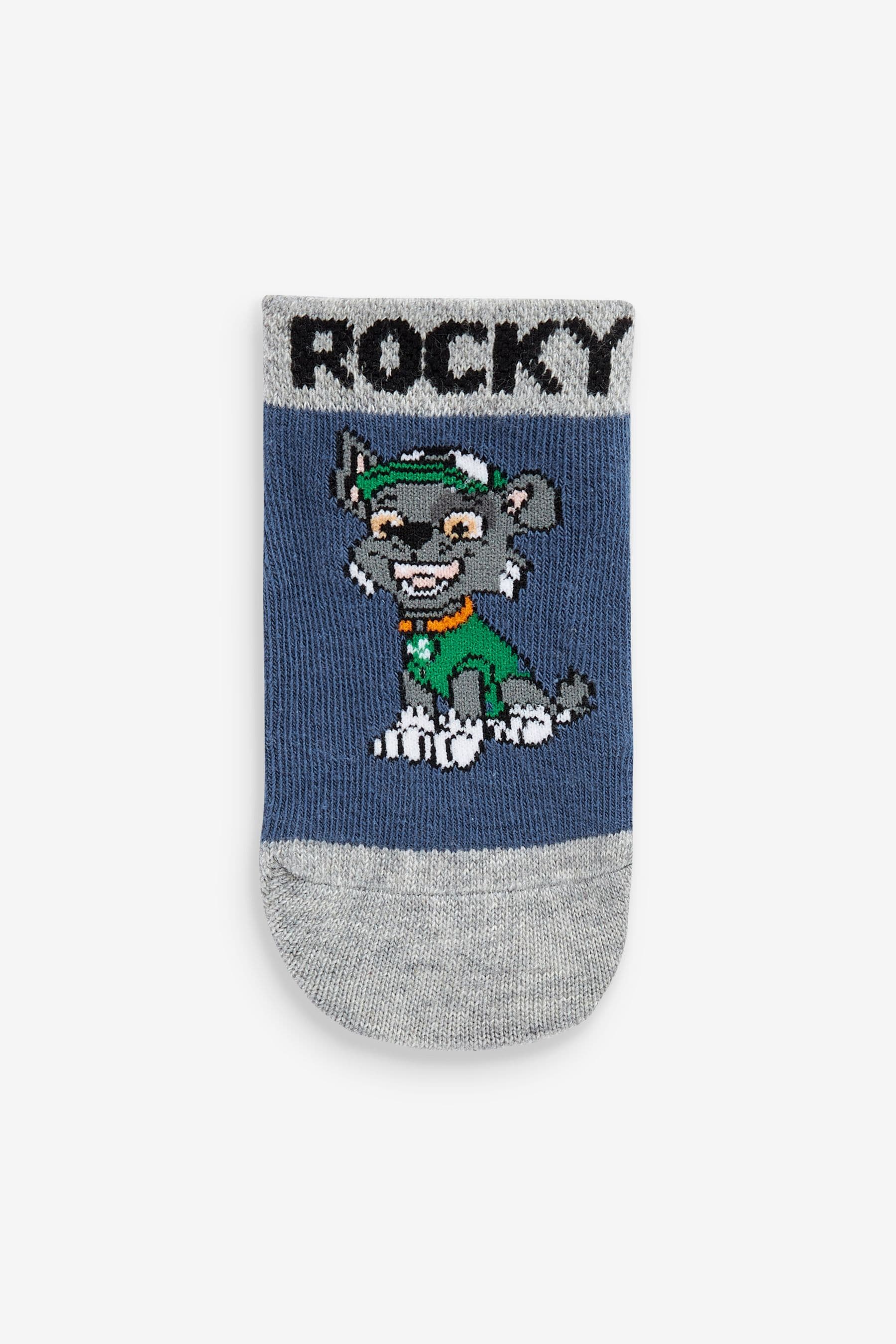 Blue/Grey PAW Patrol 5 Pack Cotton Rich Trainer Socks