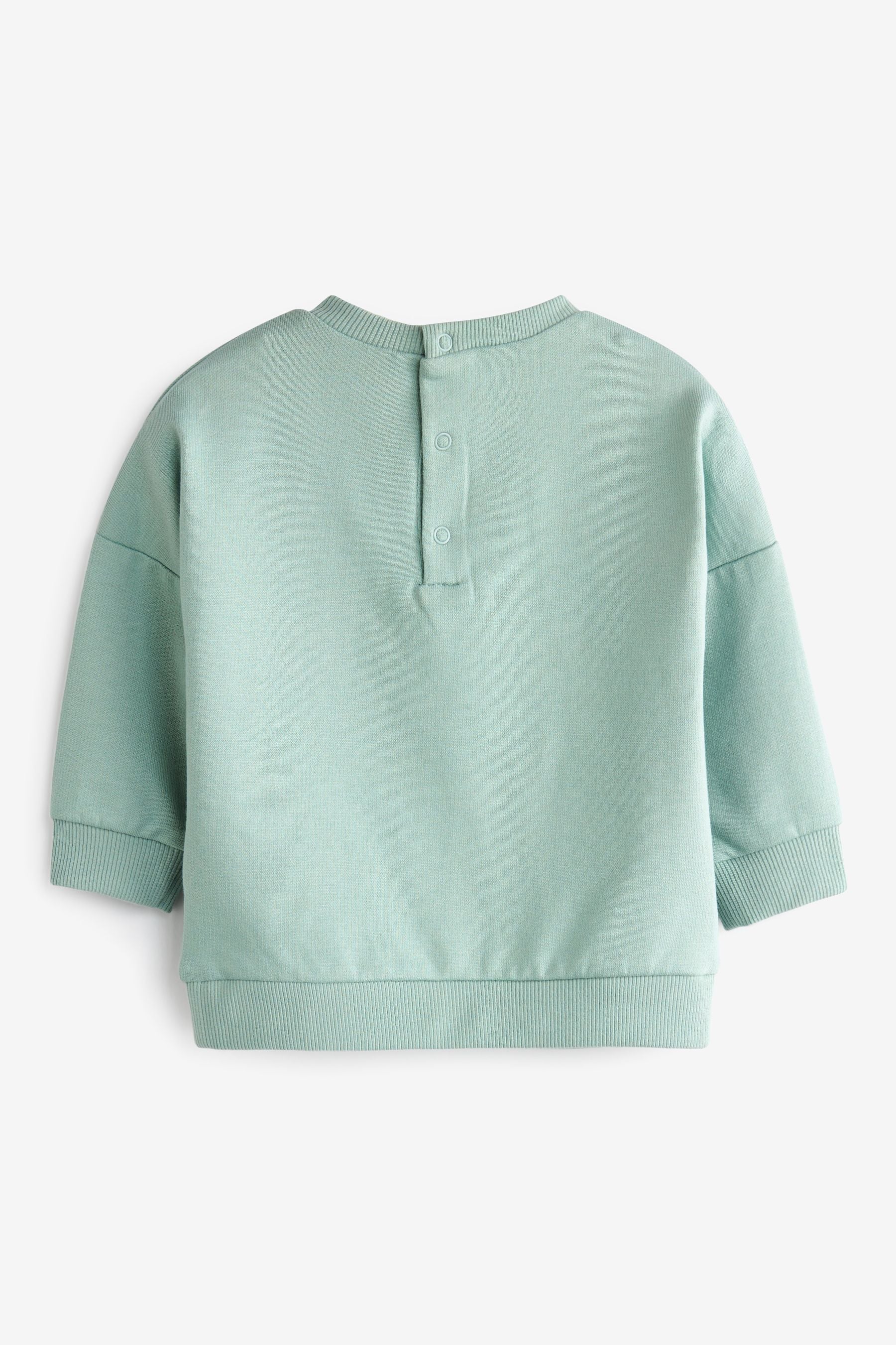 Mint Green/Cream Baby 2 Pack Sweatshirts (0mths-2yrs)