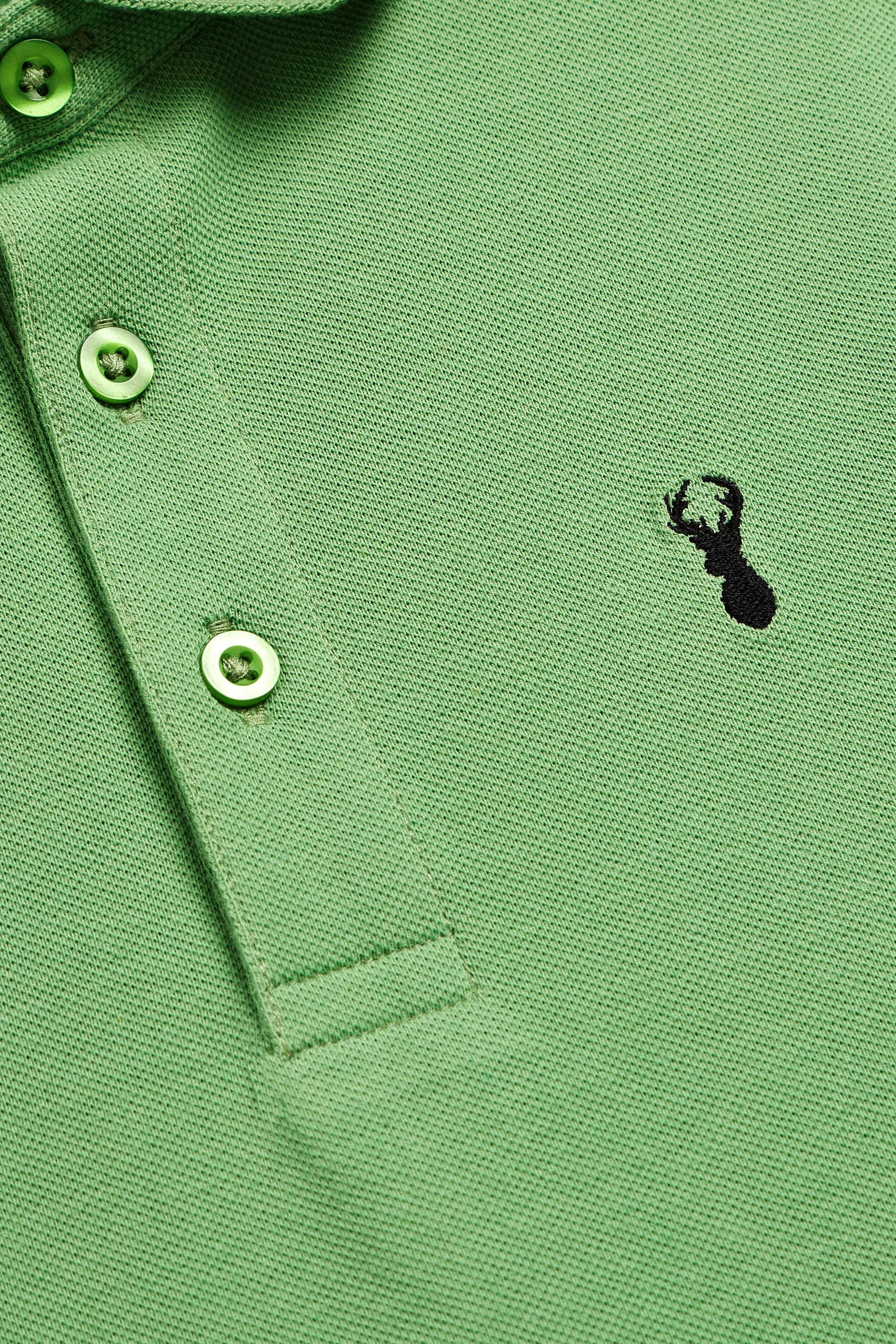 Green Short Sleeve Polo Shirt (3-16yrs)