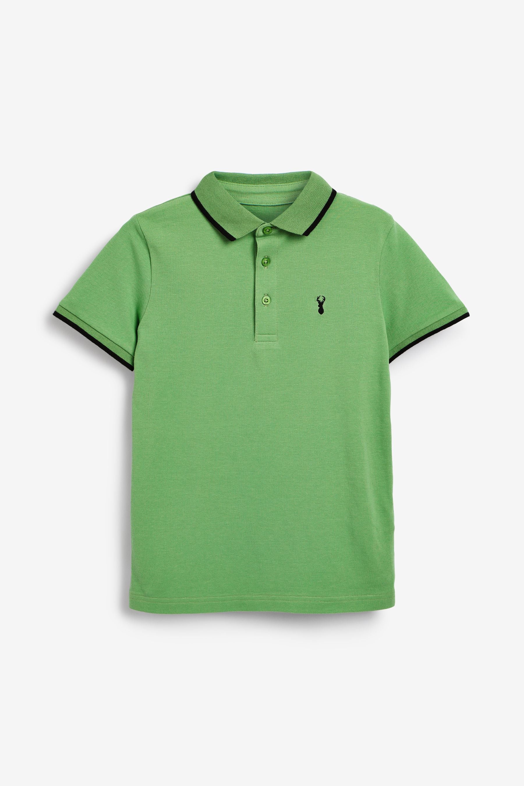 Green Short Sleeve Polo Shirt (3-16yrs)