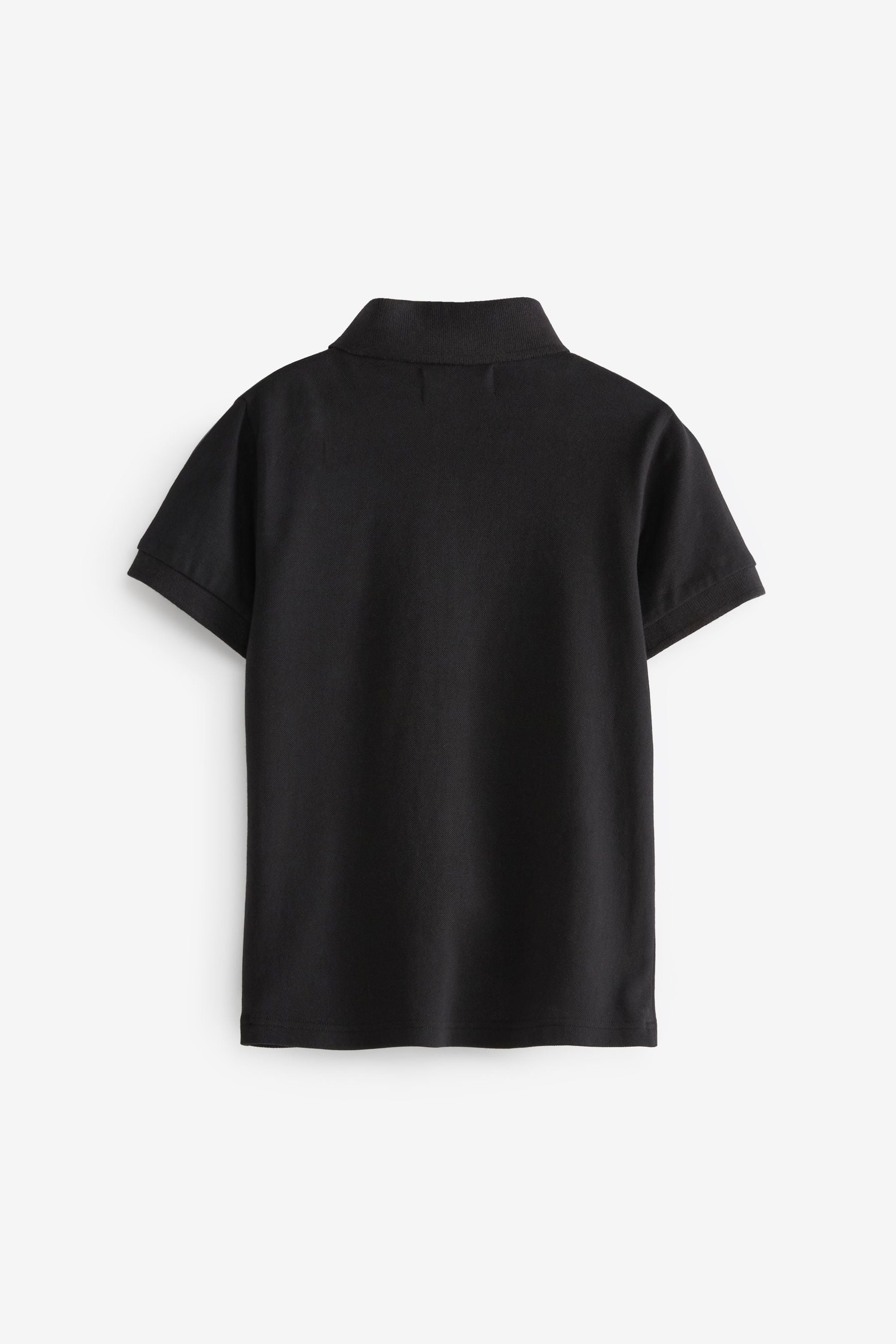 Black Short Sleeve Polo Shirt (3-16yrs)