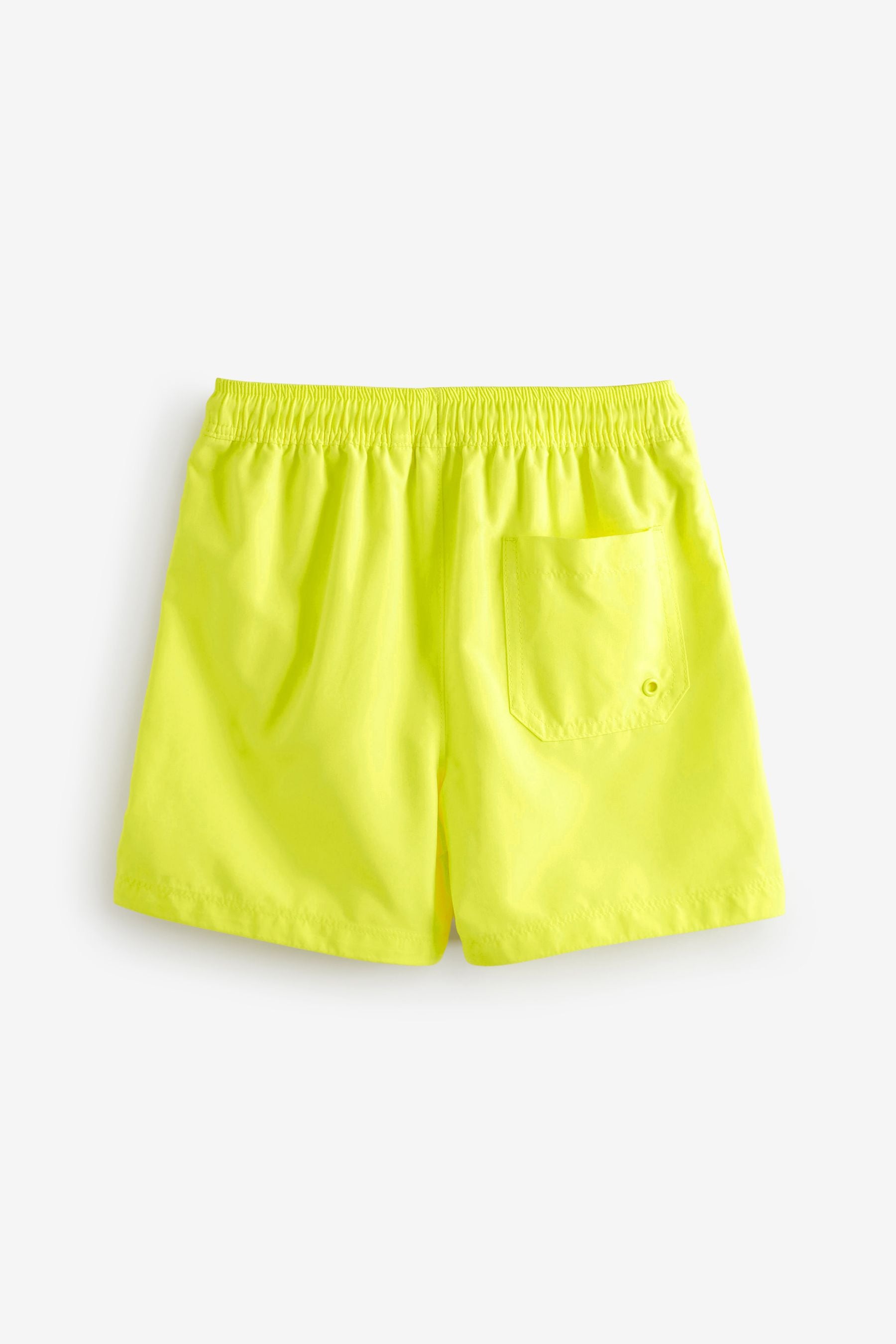 Fluro Yellow Regular Length Swim Shorts (1.5-16yrs)