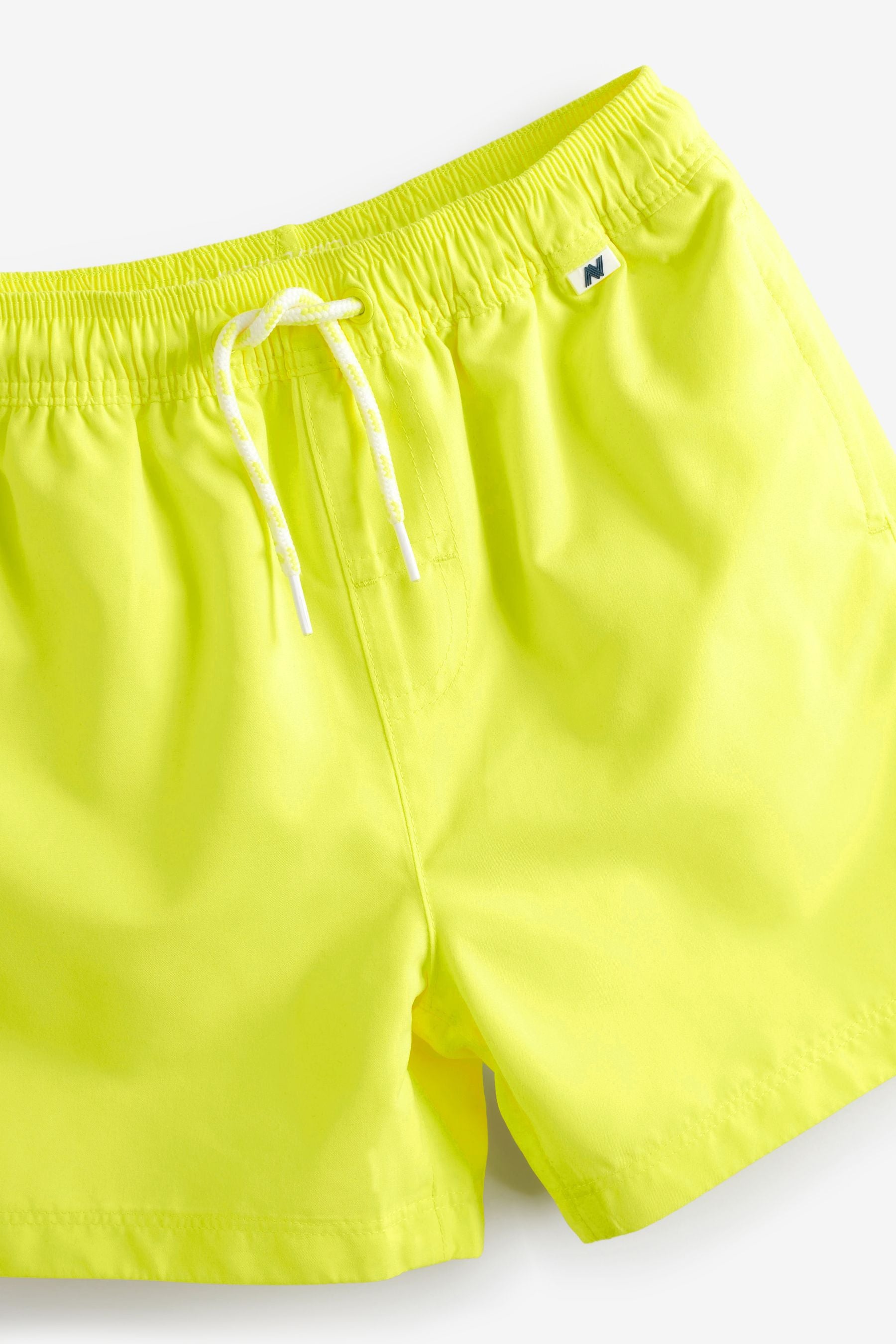 Fluro Yellow Regular Length Swim Shorts (1.5-16yrs)