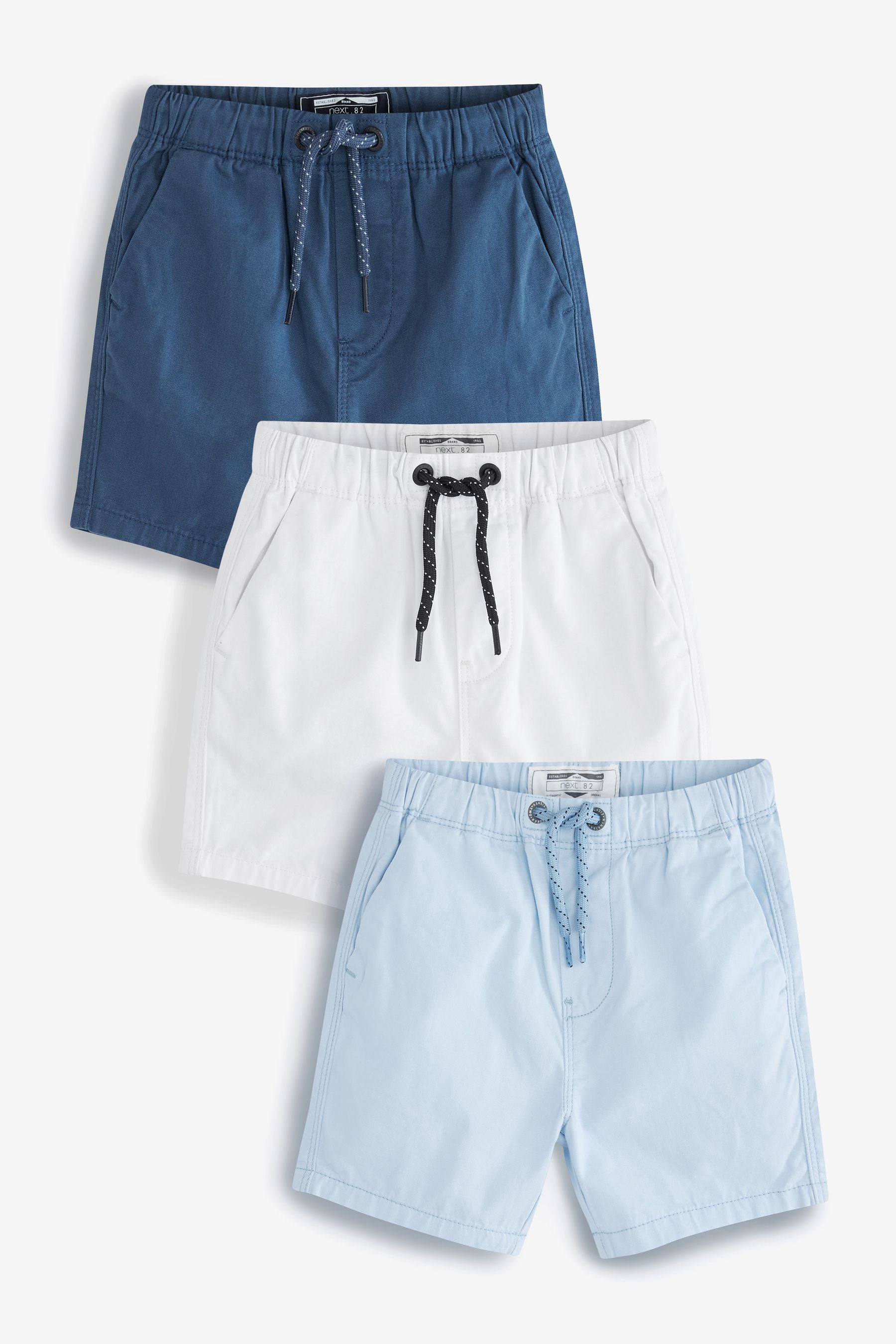 Fresh Blues 3 Pack Pull-On Shorts (3mths-7yrs)