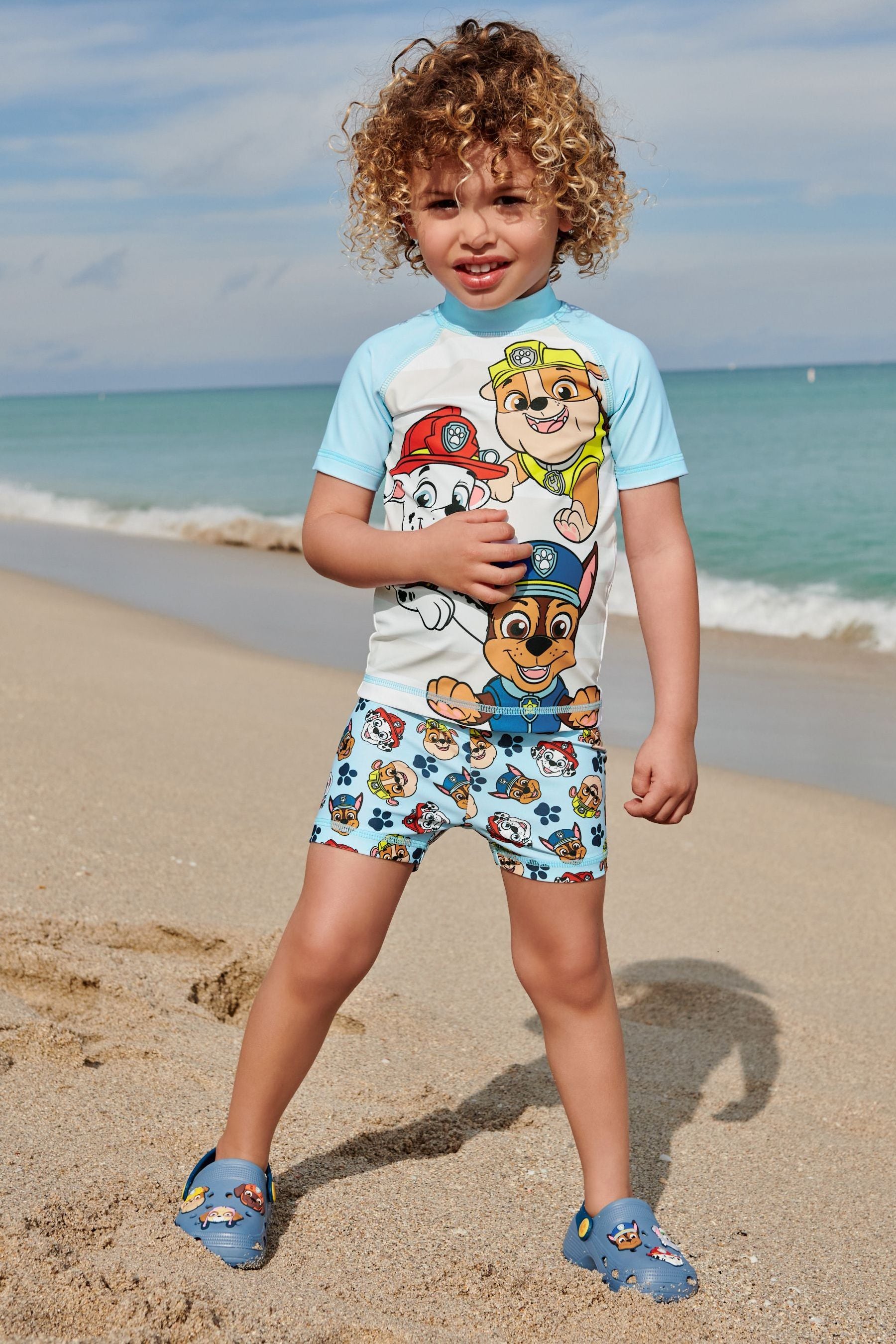 Blue Paw Patrol Rash Vest And Shorts Set (3mths-8yrs)