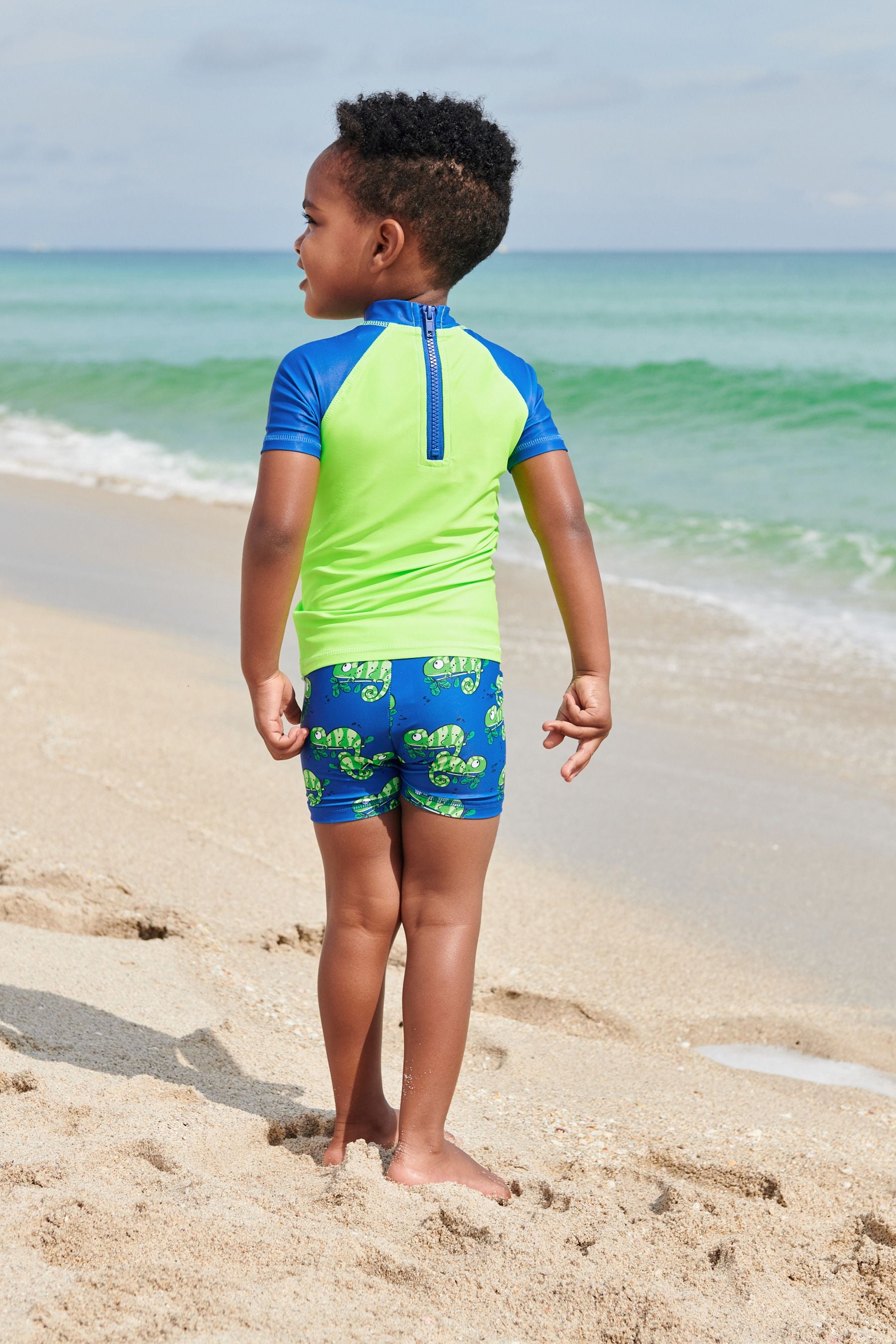 Green Lizard 2 Piece Sunsafe Top & Shorts Set (3mths-7yrs)