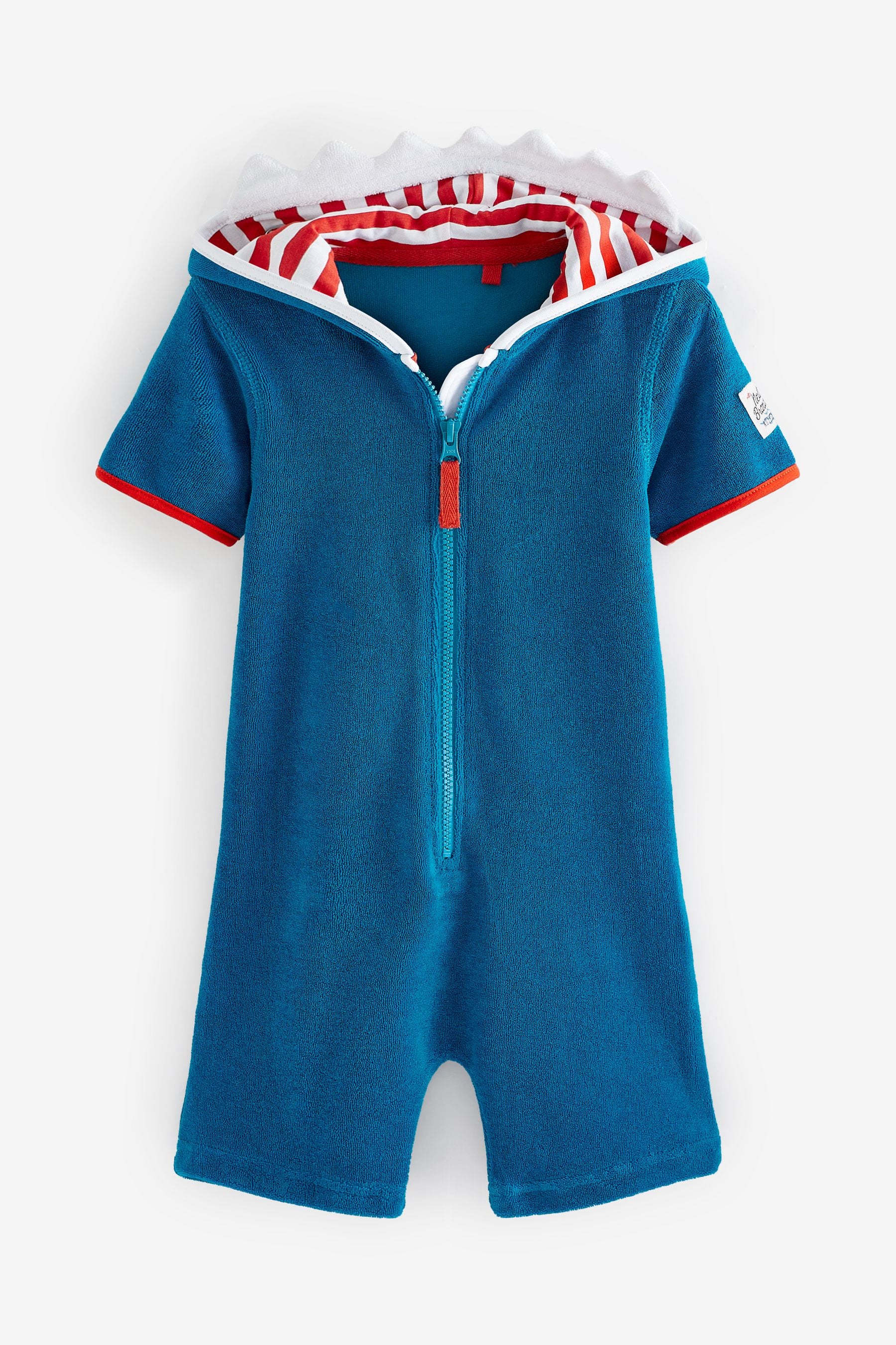 Blue Shark Towelling All-In-One (3mths-7yrs)