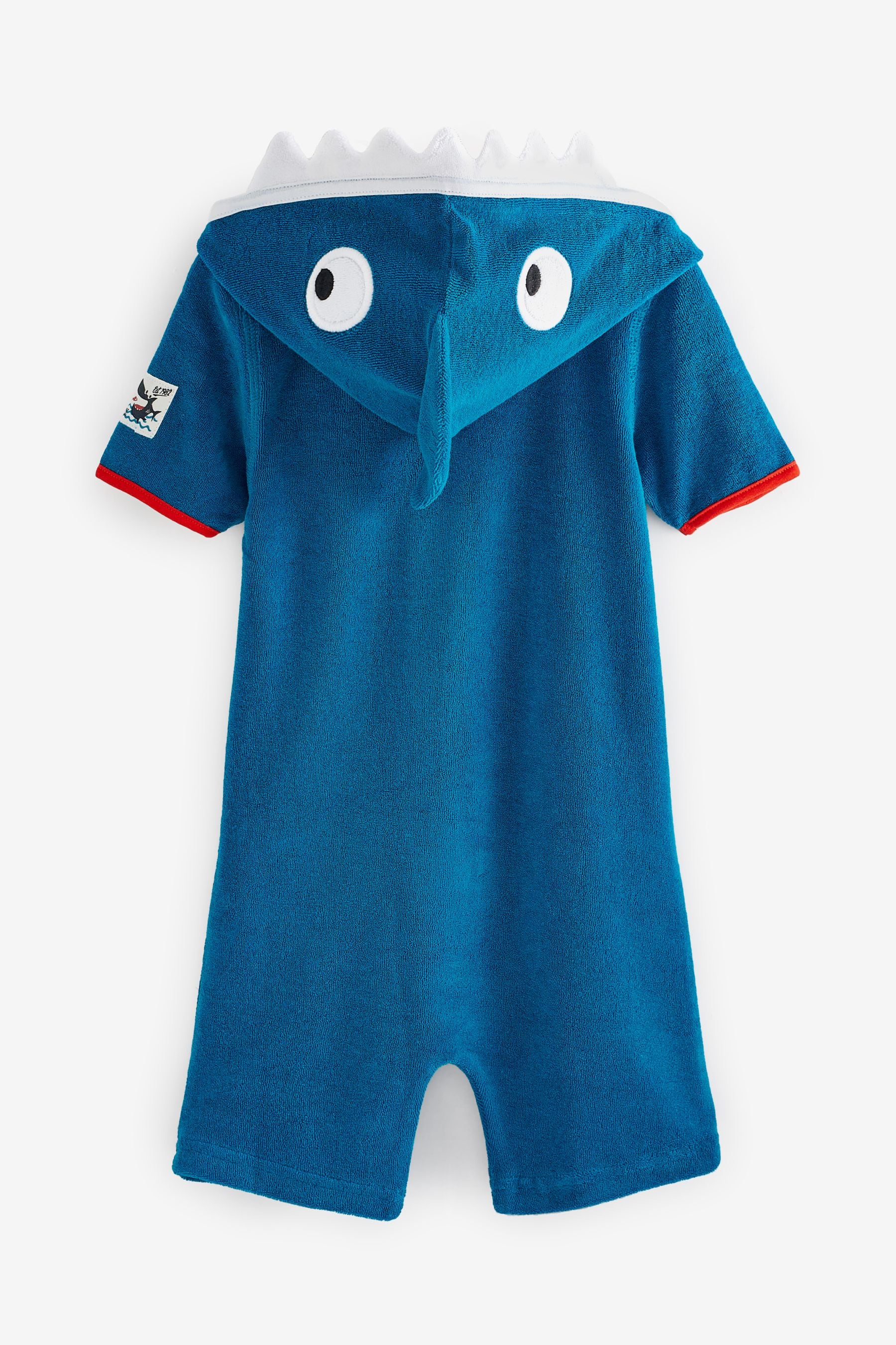 Blue Shark Towelling All-In-One (3mths-7yrs)