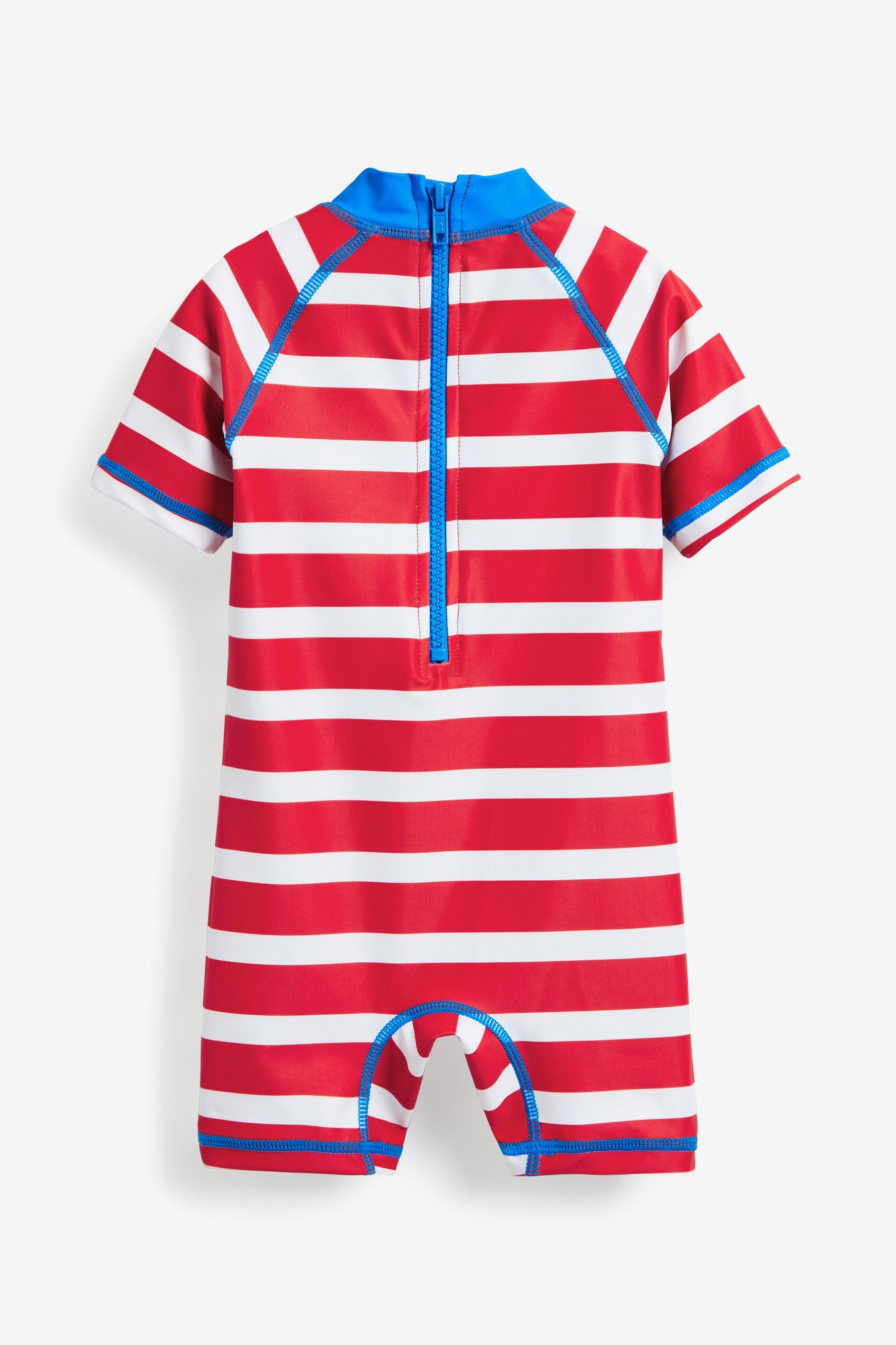 Red Stripe Sunsafe Swimsuit And Hat (3mths-7yrs)