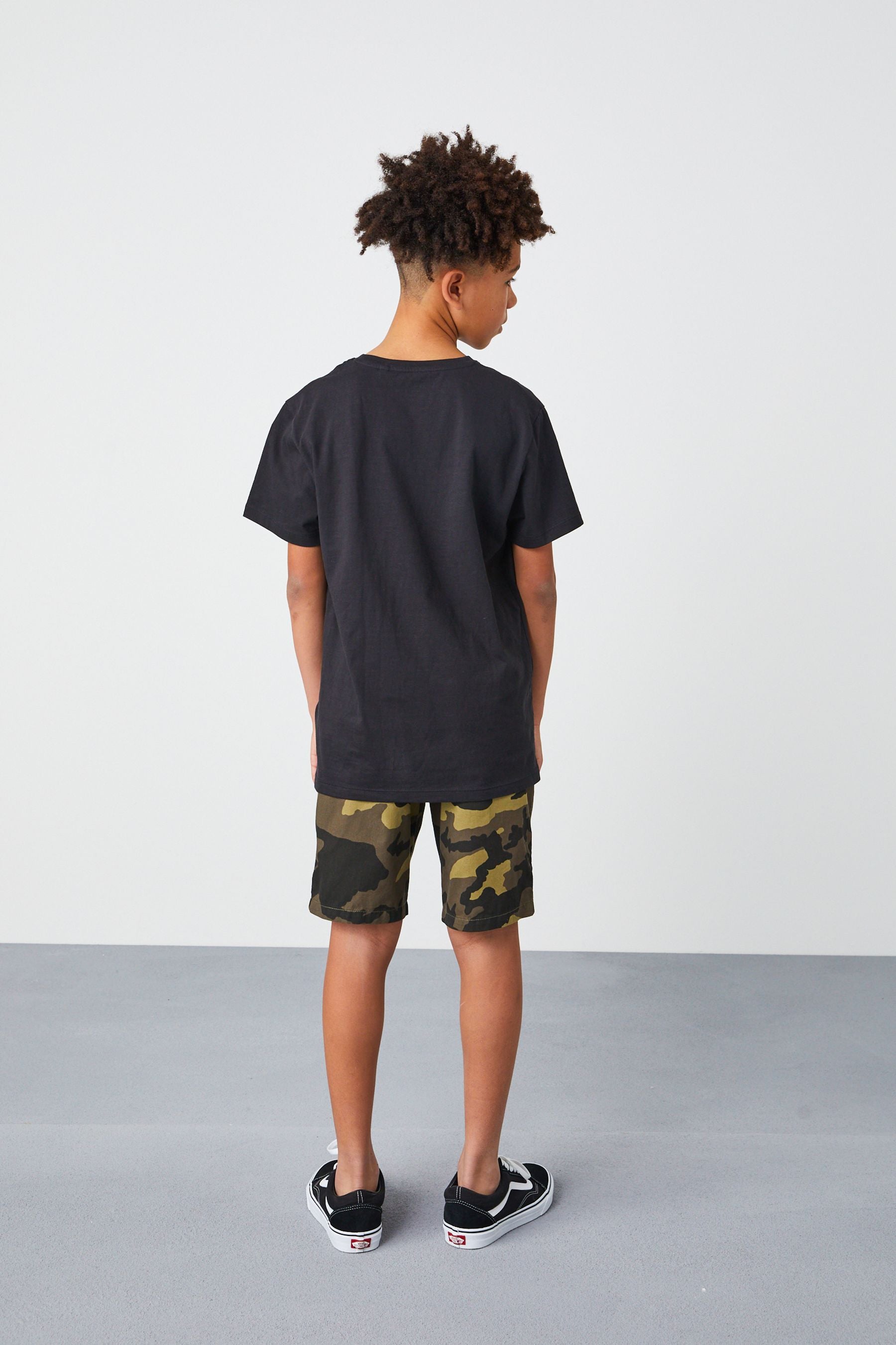 Khaki Green Camo Regular Fit Pull-On Shorts (3-16yrs)