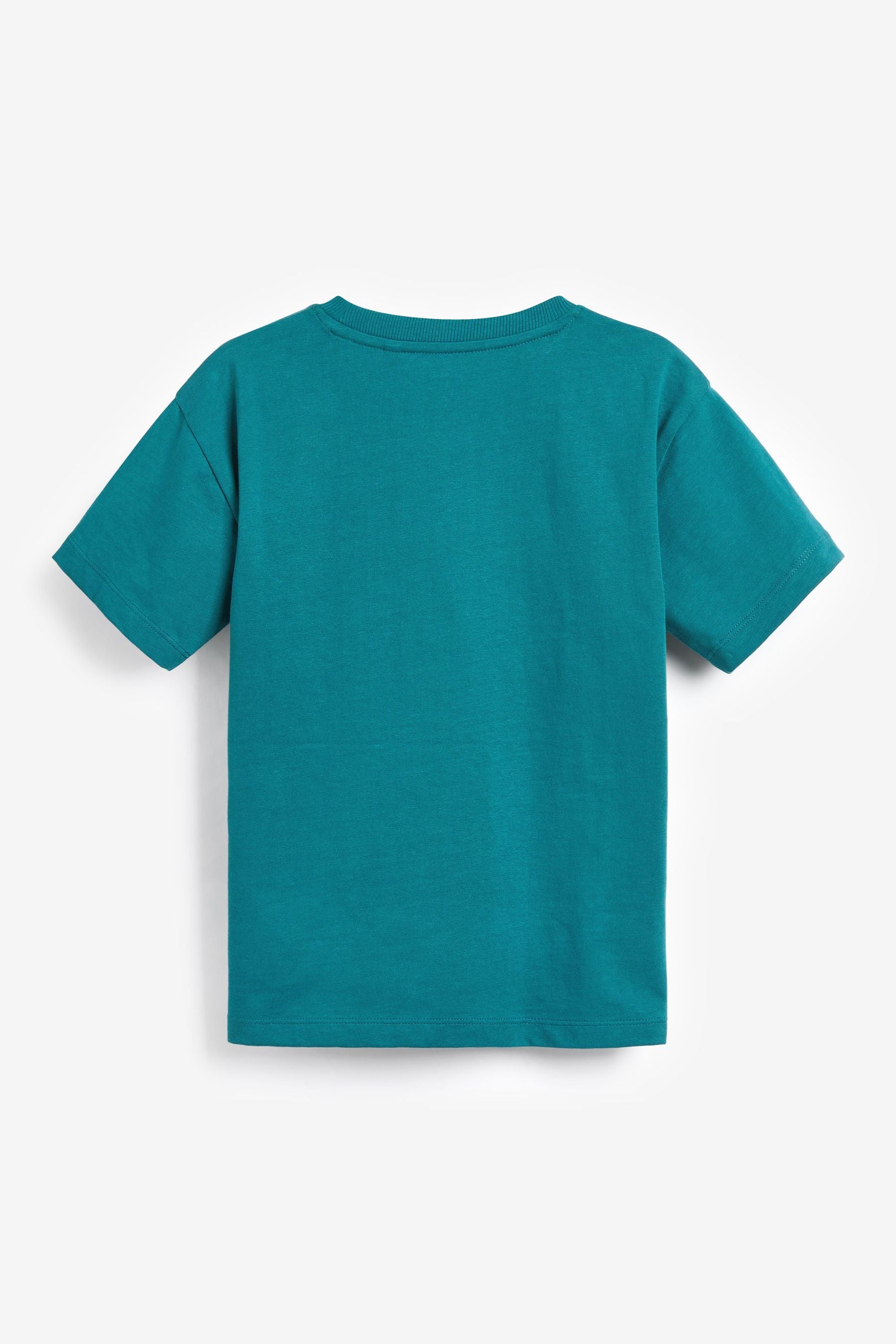 Teal Blue Donut Short Sleeve Graphic T-Shirt (3-16yrs)