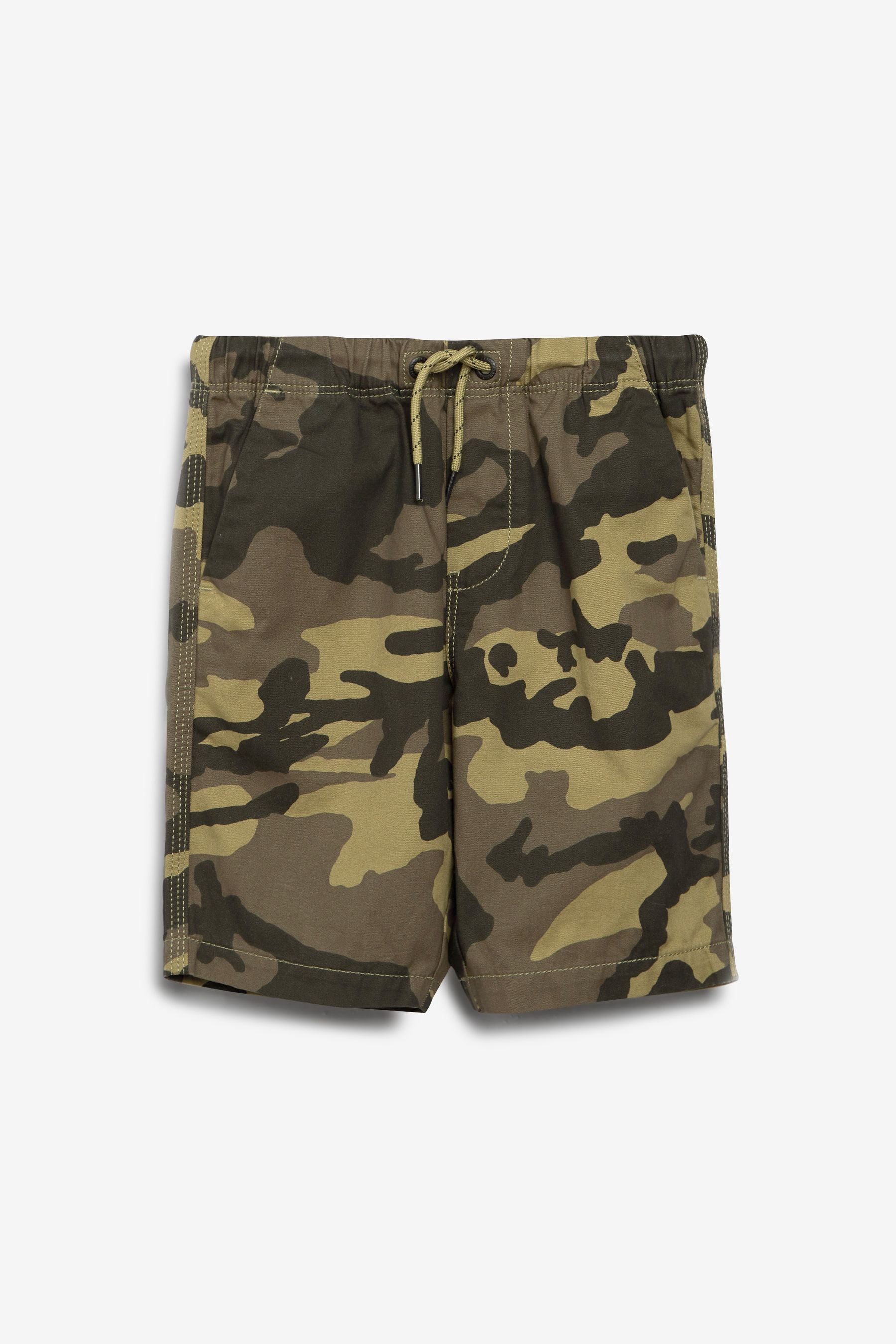 Khaki Green Camo Regular Fit Pull-On Shorts (3-16yrs)