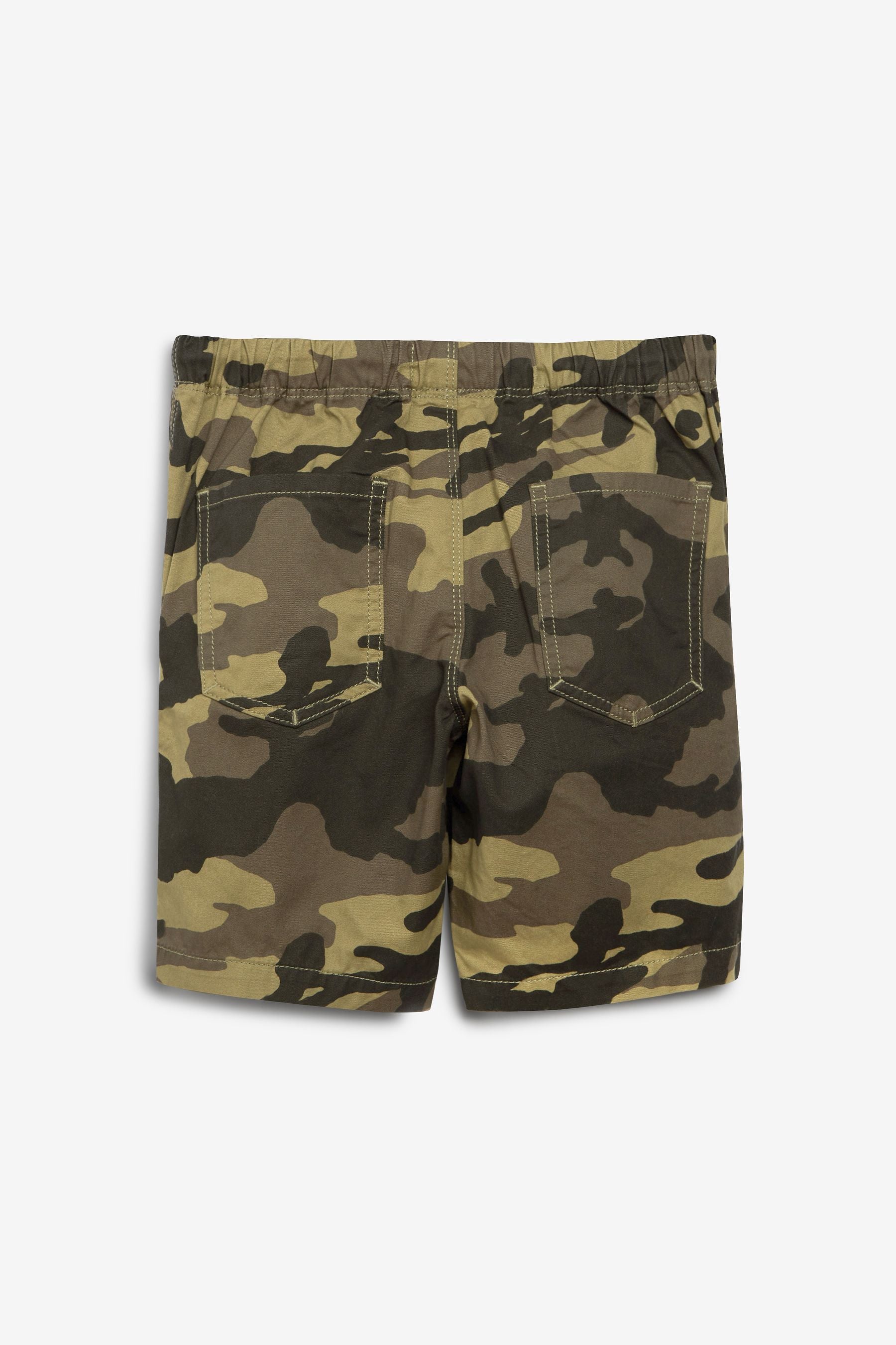 Khaki Green Camo Regular Fit Pull-On Shorts (3-16yrs)