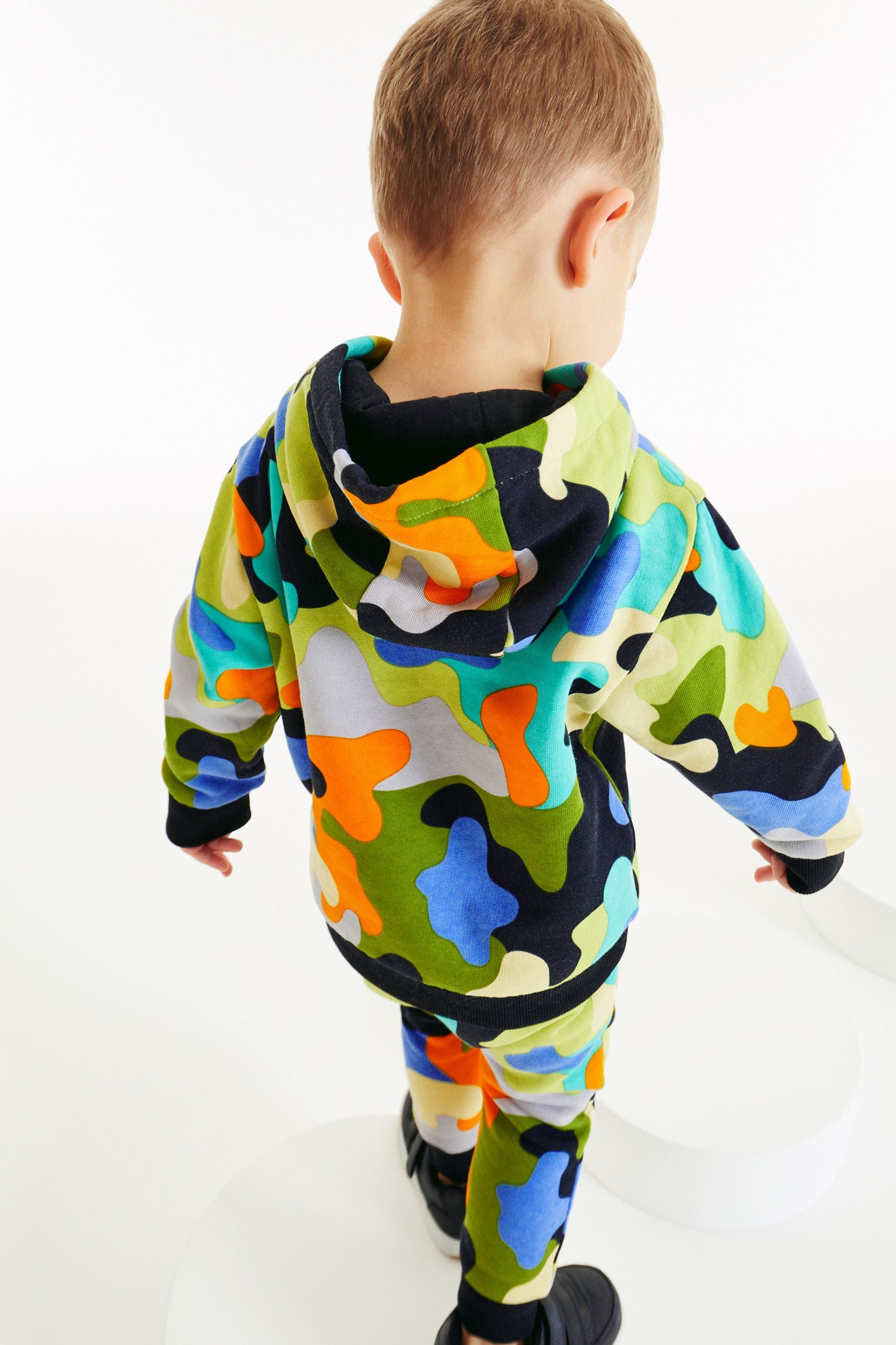 Multi Green Camouflage Hoodie And Joggers Set (3mths-7yrs)