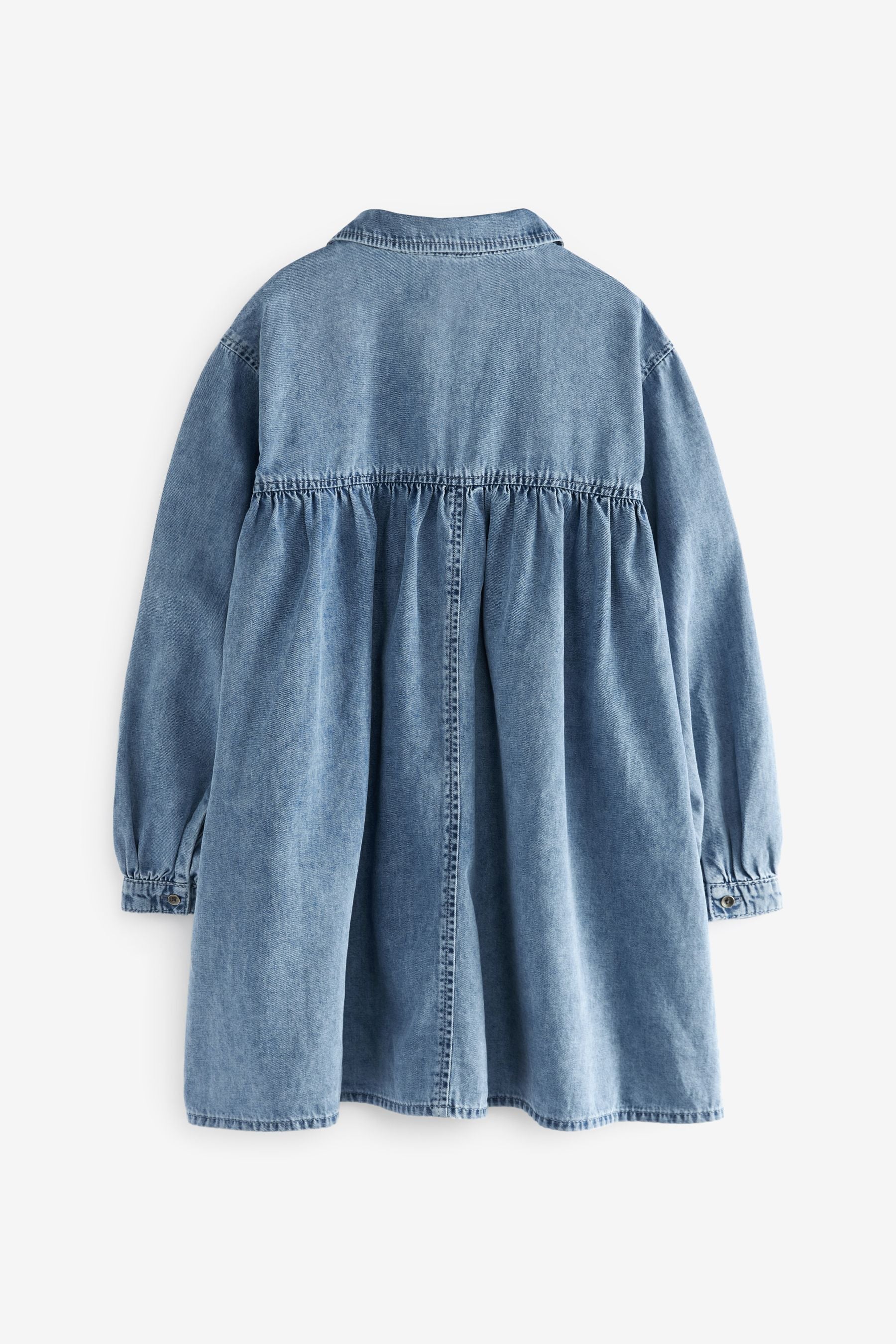 Blue Zip Denim Dress (6-16yrs)