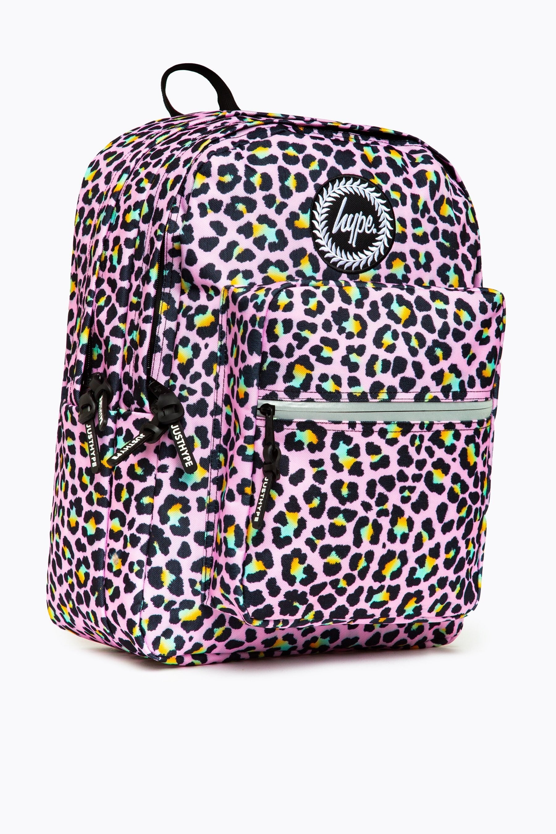 Pink Hype. Pink Disco Leopard Utility Backpack