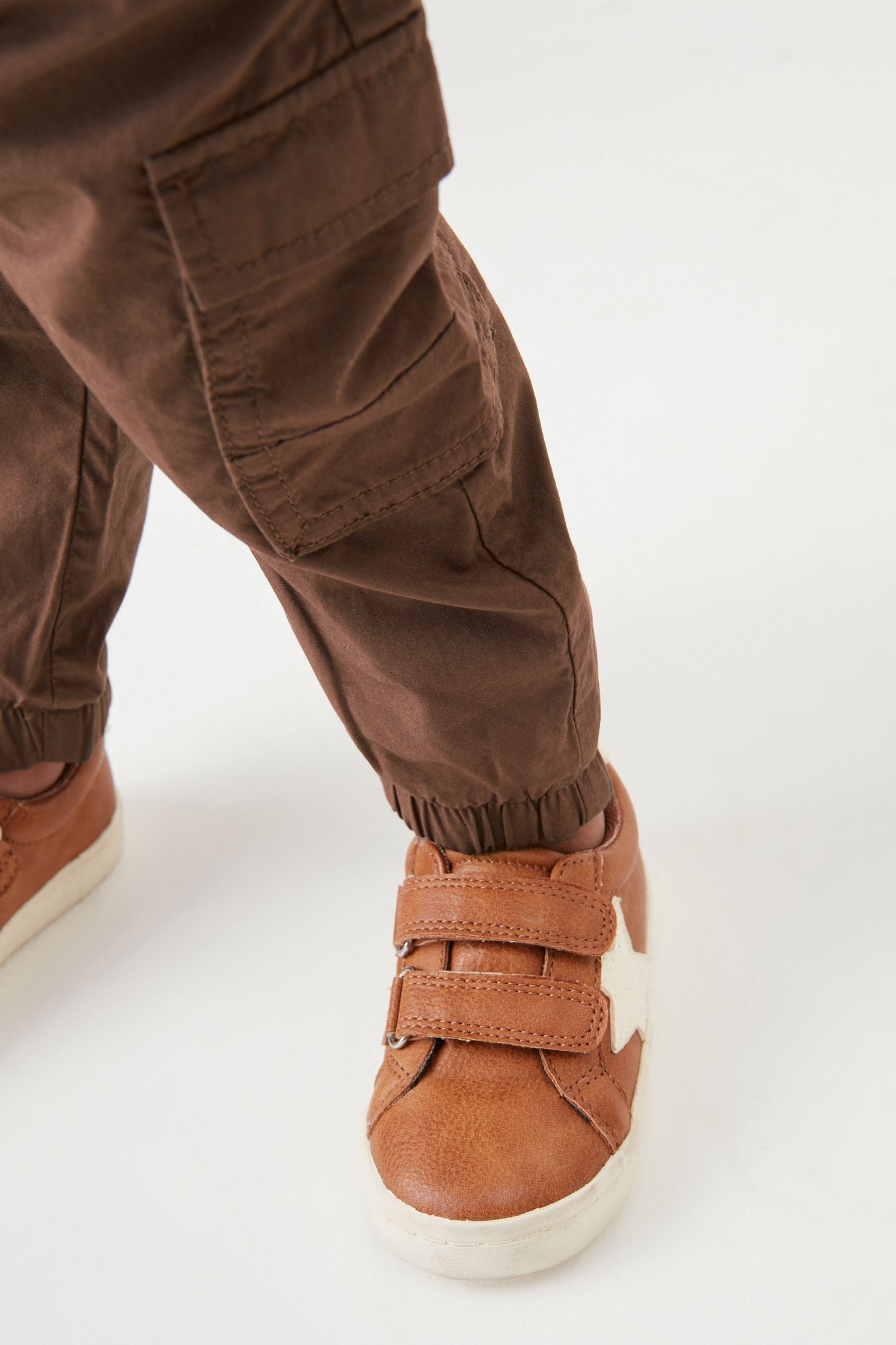 Chocolate Brown Lined Cargo Trousers (3mths-7yrs)