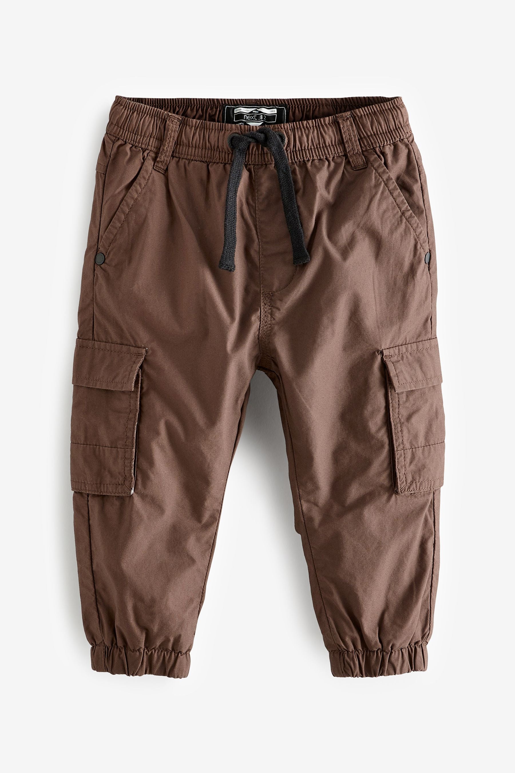 Chocolate Brown Lined Cargo Trousers (3mths-7yrs)