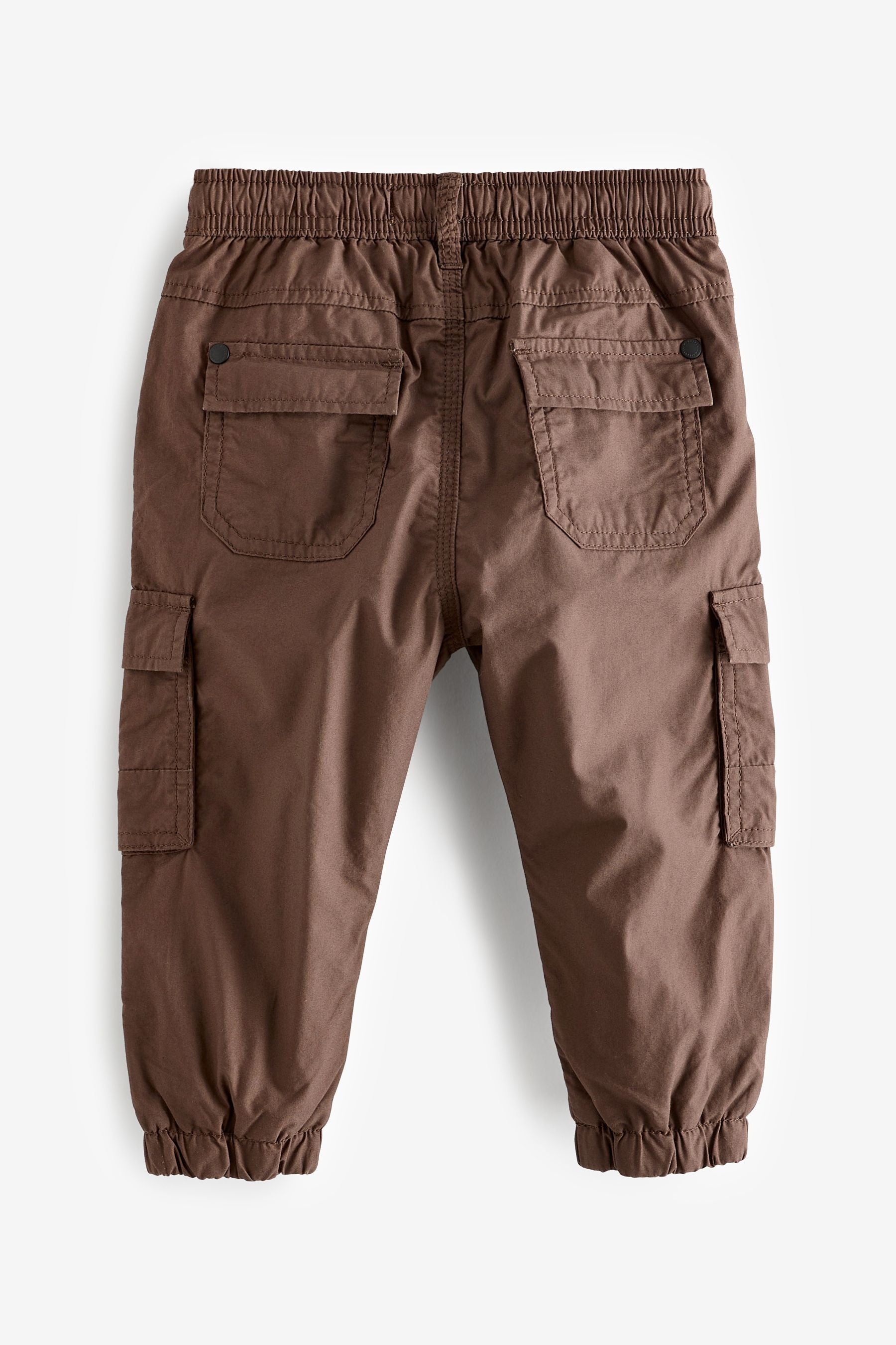 Chocolate Brown Lined Cargo Trousers (3mths-7yrs)