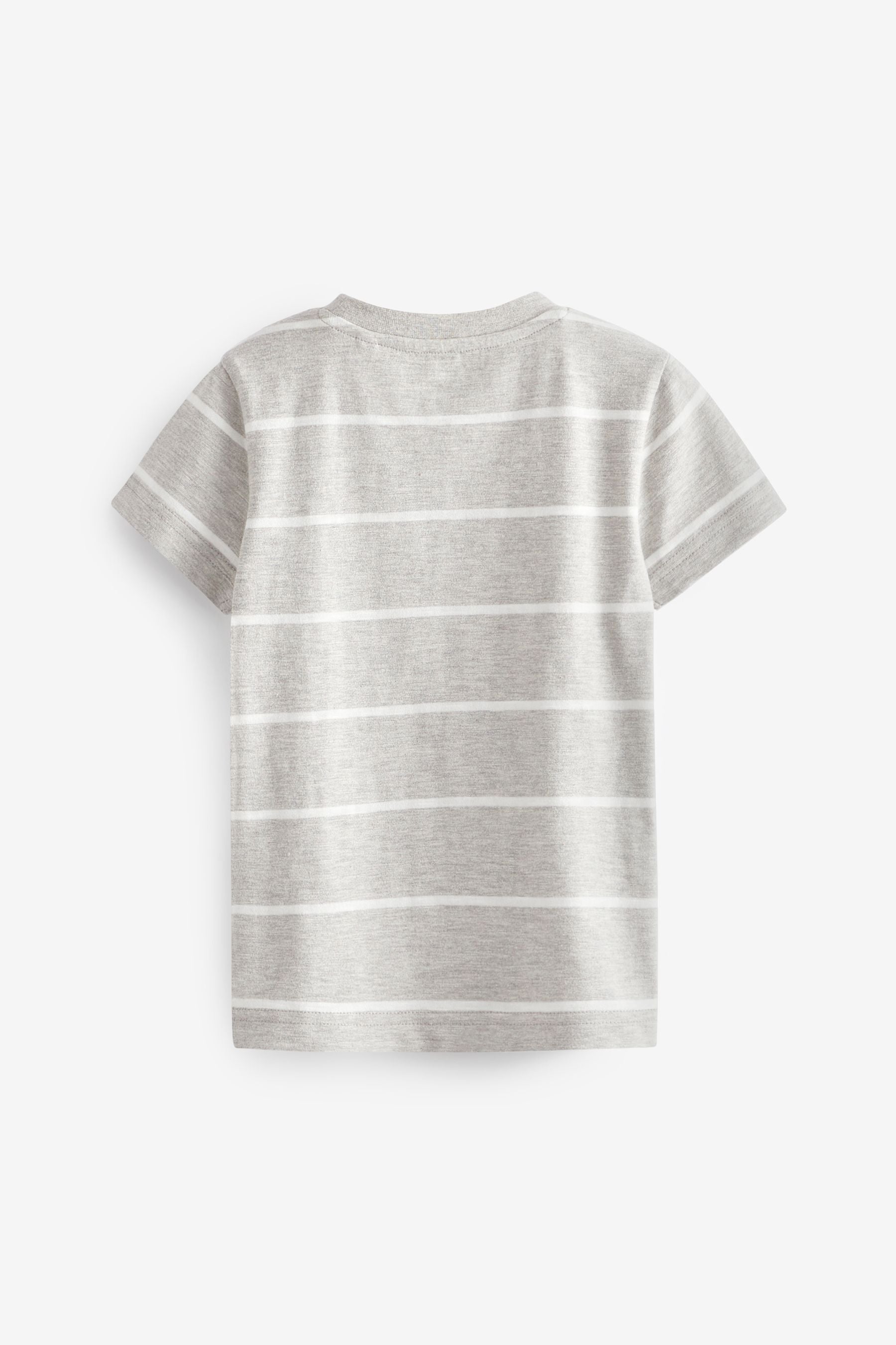 Grey/White Stripe Bus Appliqu T-Shirt (3mths-7yr