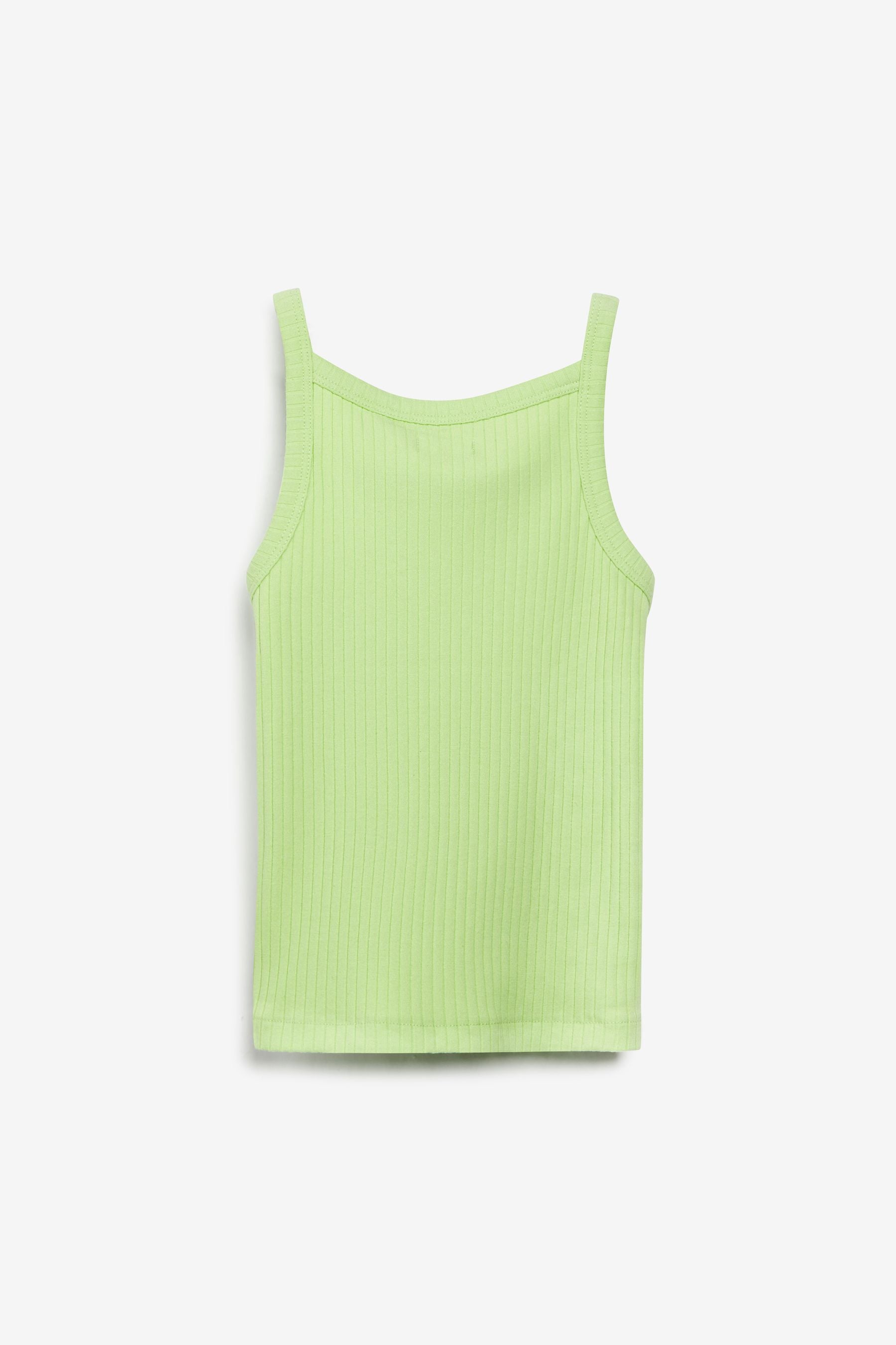 Lime Green Strappy Vest (3-16yrs)