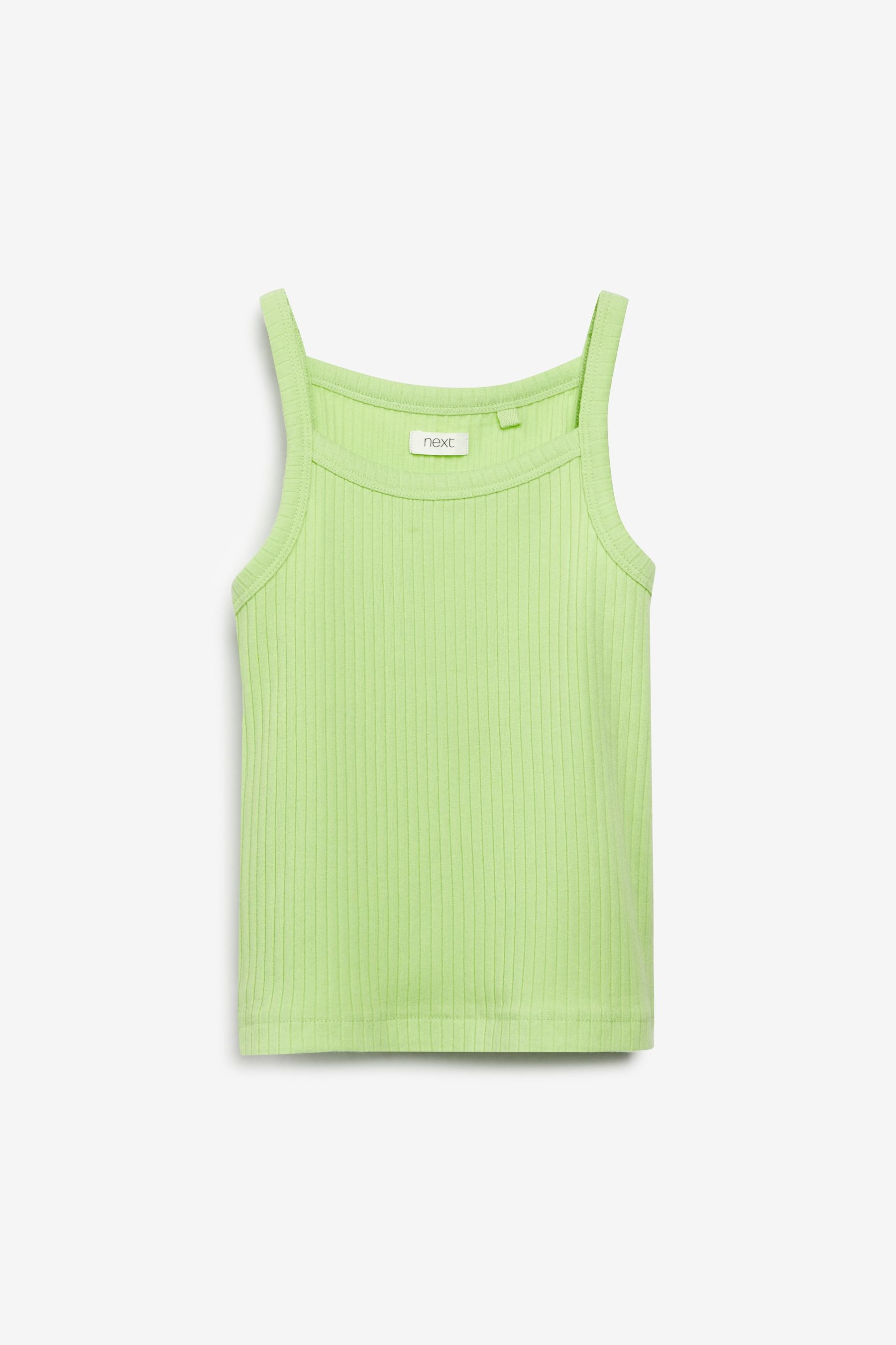 Lime Green Strappy Vest (3-16yrs)