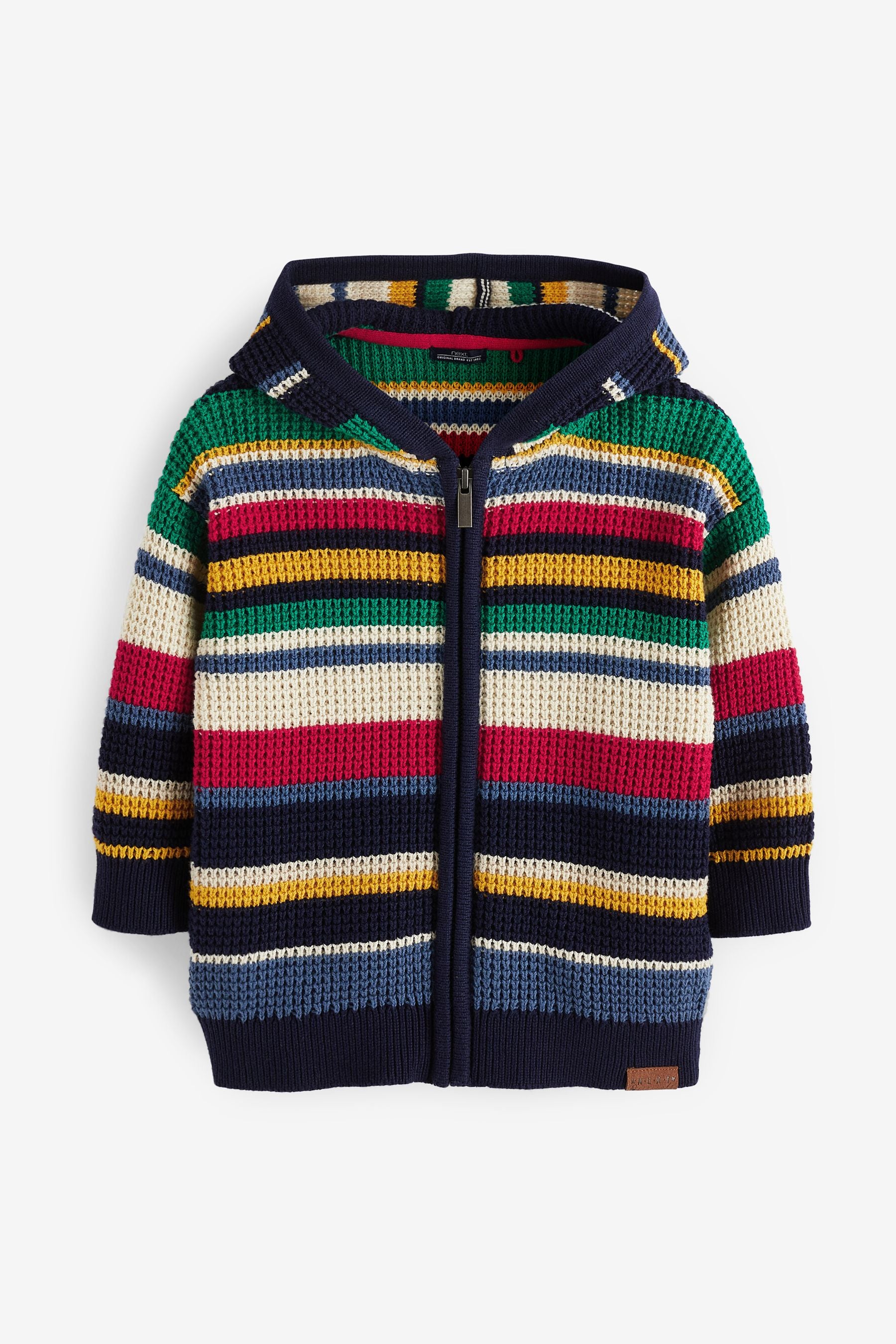 Multi Knitted Hooded Zip Through (3mths-7yrs)